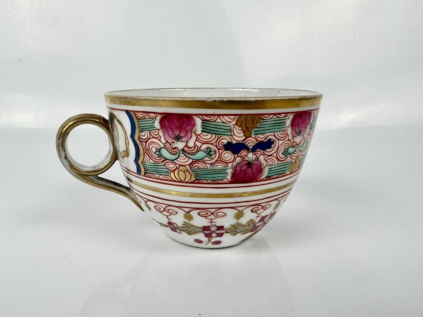 A Rare Herculaneum Liverpool Tea Cup And Saucer In Pattern 327. c1815