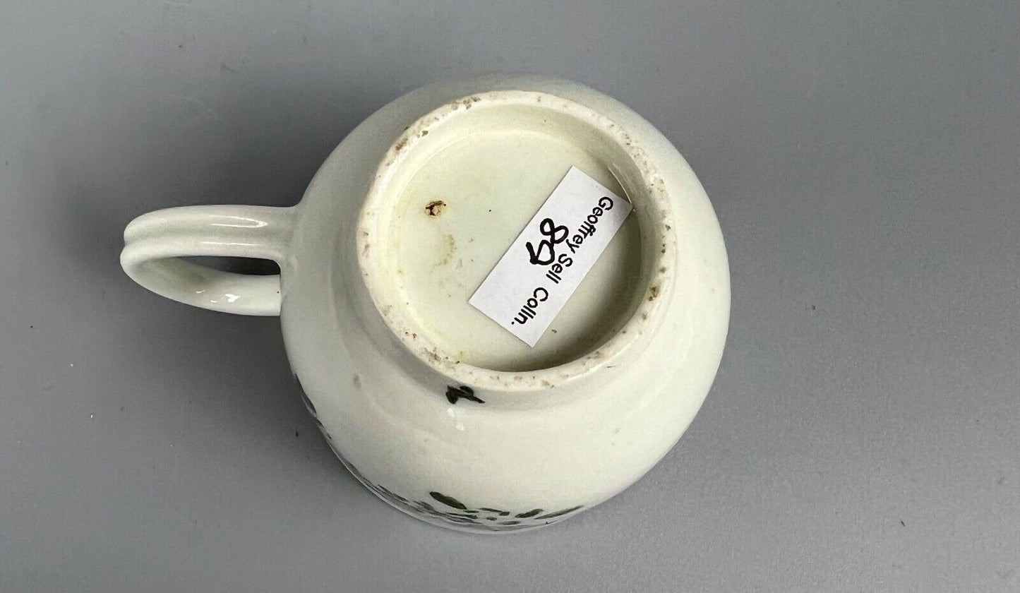 A late 18thc 1st Period Worcester coffee cup-outside decorated. Provenance.