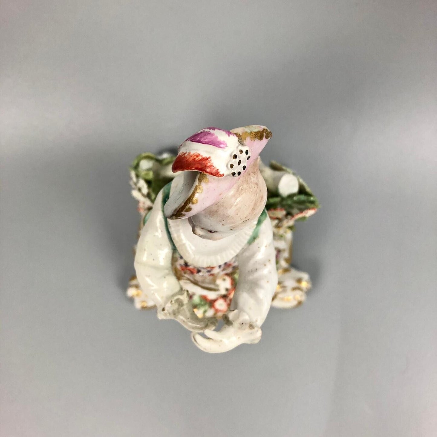 A Bow porcelain "New Dancer" female figure on a scroll base. c.1775