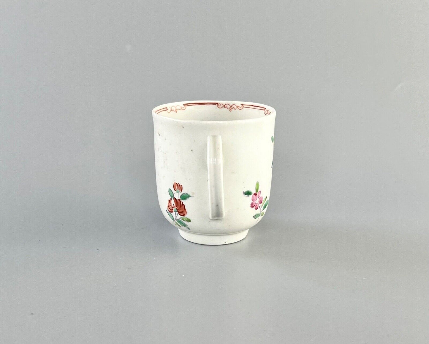 Philip Christian Liverpool porcelain coffee cup c1770. Geoffrey Sell collection.