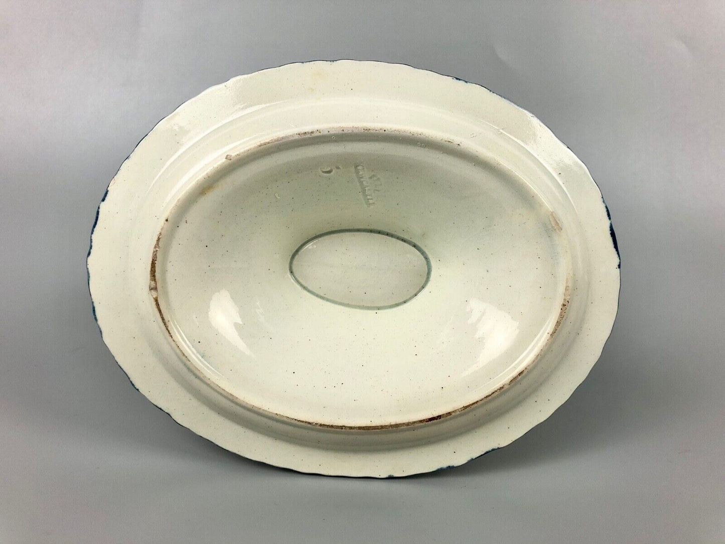 A scarce early 19thc Fell Newcastle pearlware sauce tureen c.1800-20