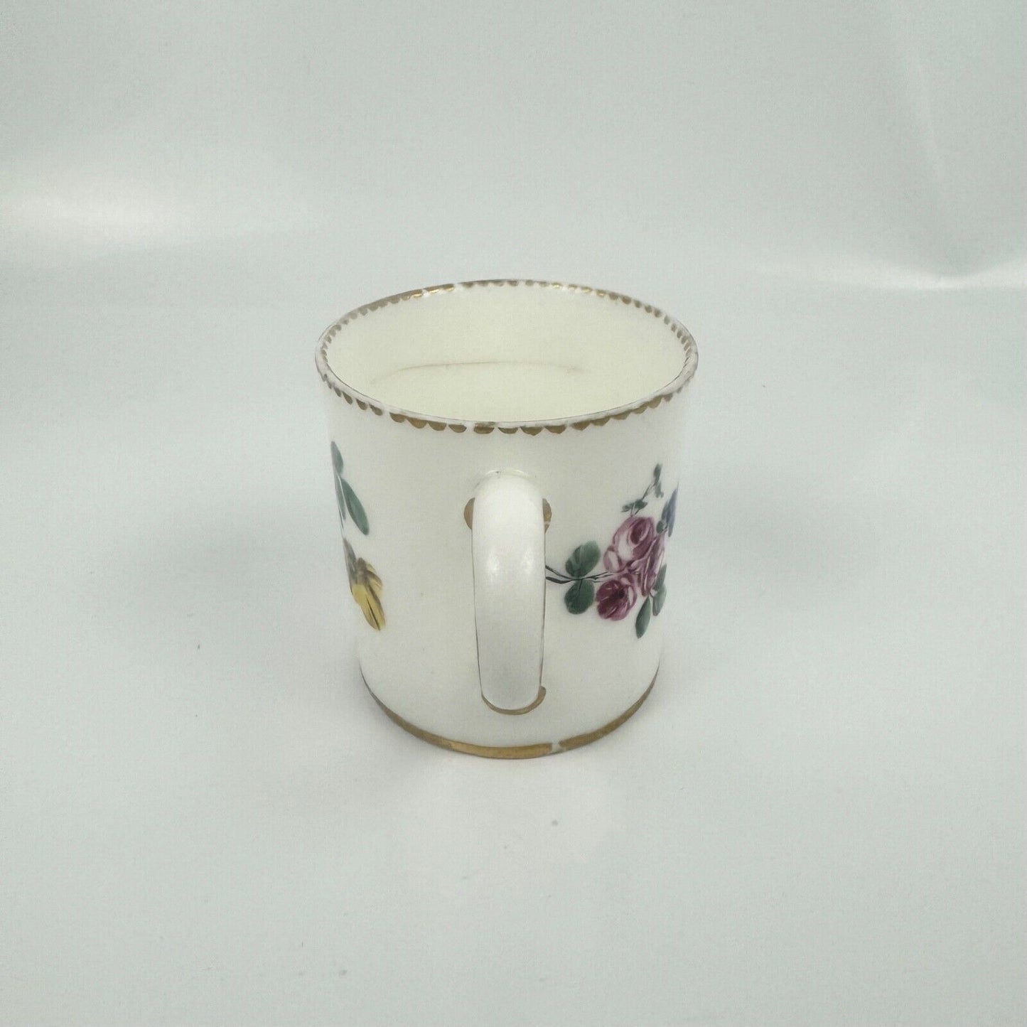 A Sèvres coffee can (gobelet litron) of the 3rd size. Floral decoration. c.1766.