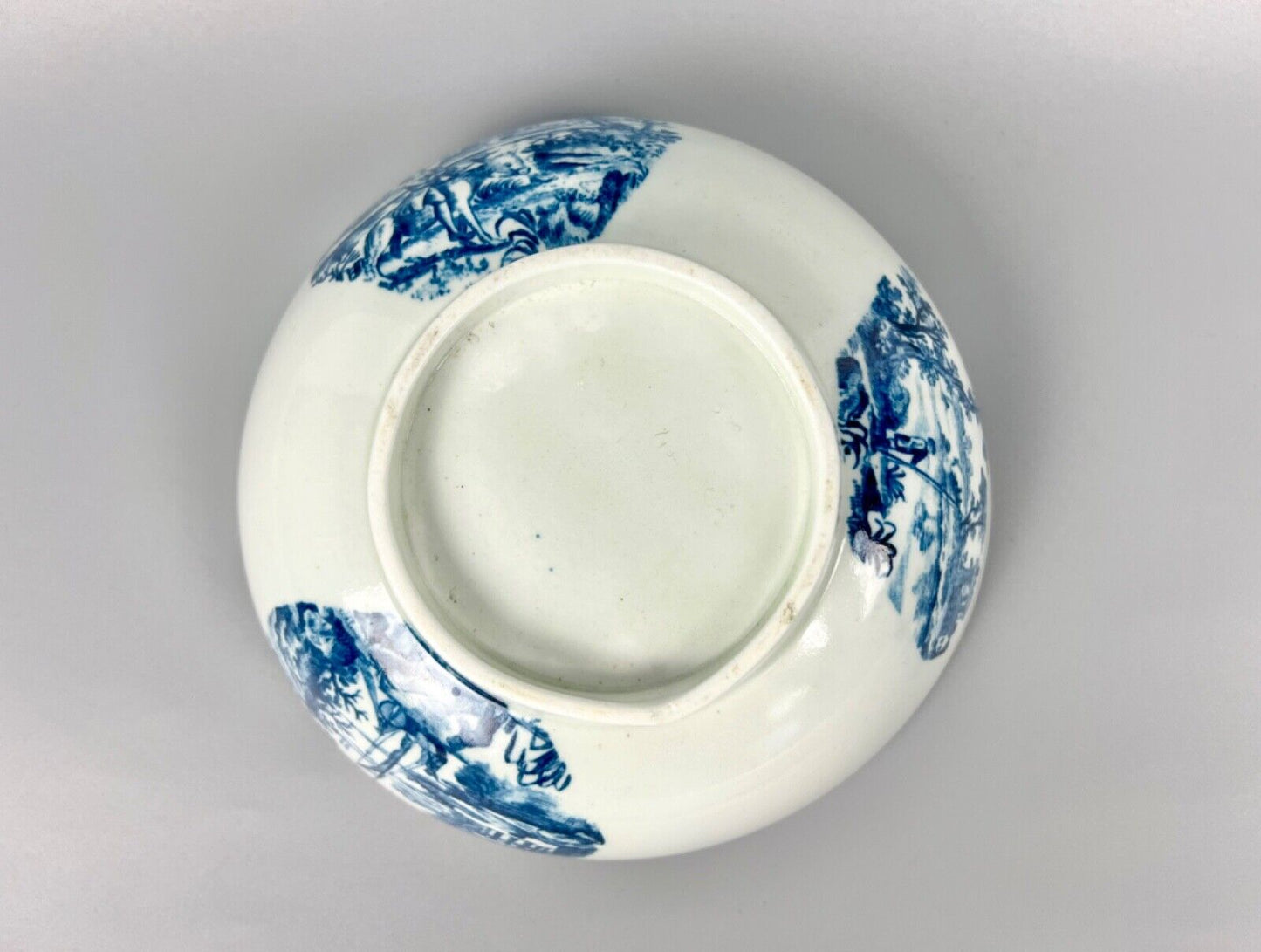 A Late 18thc Philip Christian Liverpool Large Bowl With Rare Prints. c1775