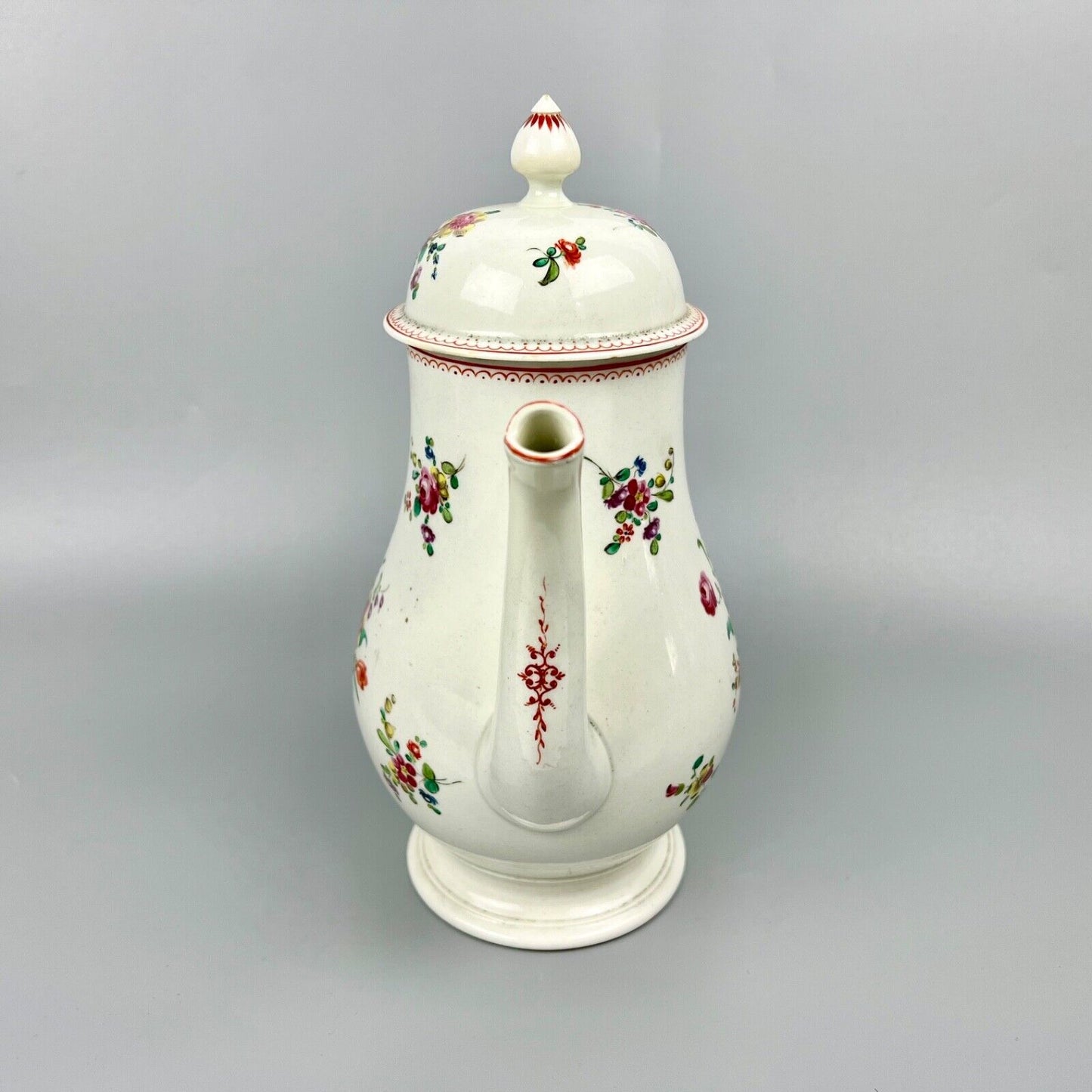 A fine John Pennington Liverpool coffee pot with comma terminal c1775-85