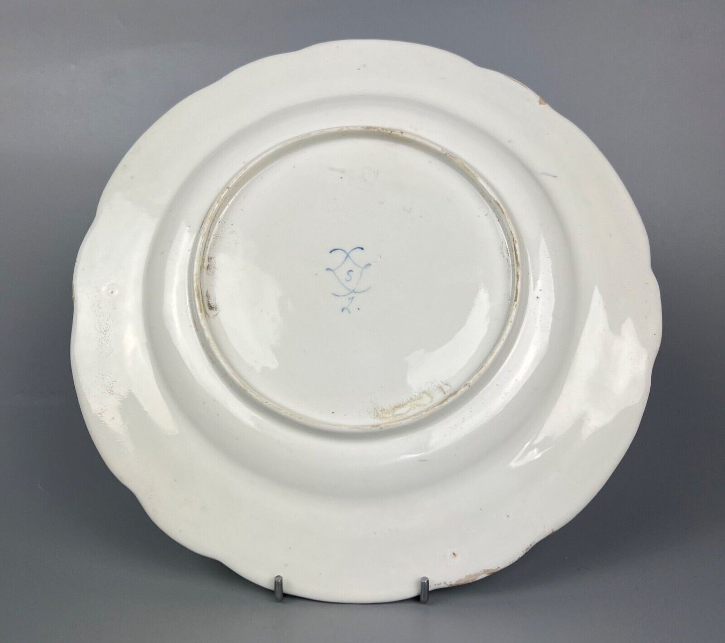 A c.1771 Sèvres Plate decorated by Joyau and bearing date mark for 1771 #2