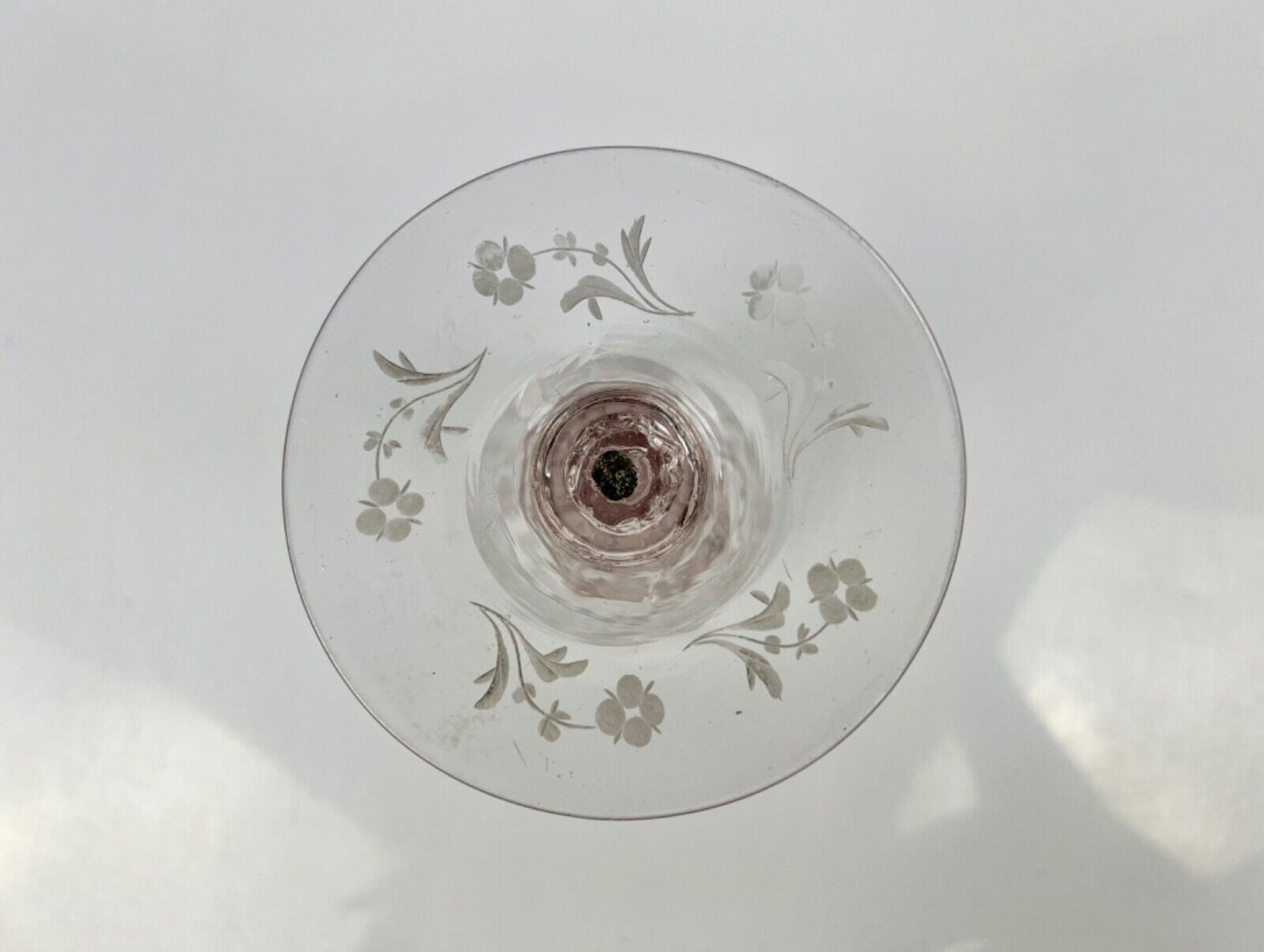 A tall and very finely engraved continental "Silesian" goblet c.1730