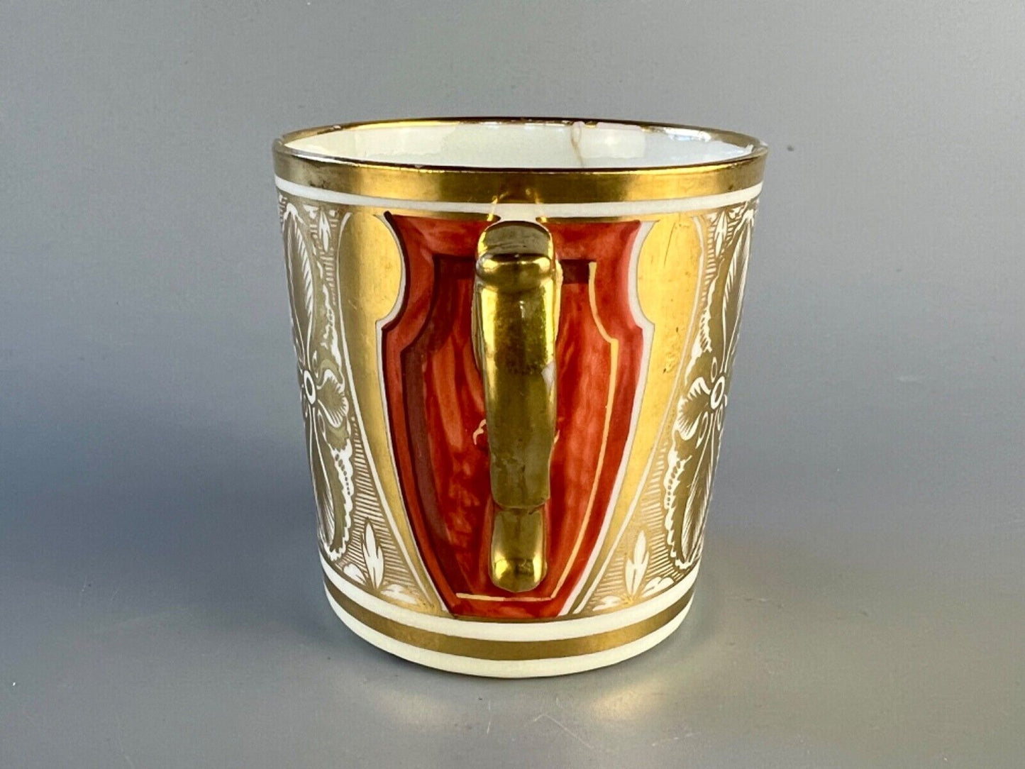 An early 19thc Herculaneum Liverpool coffee can in pattern 463 c.1810