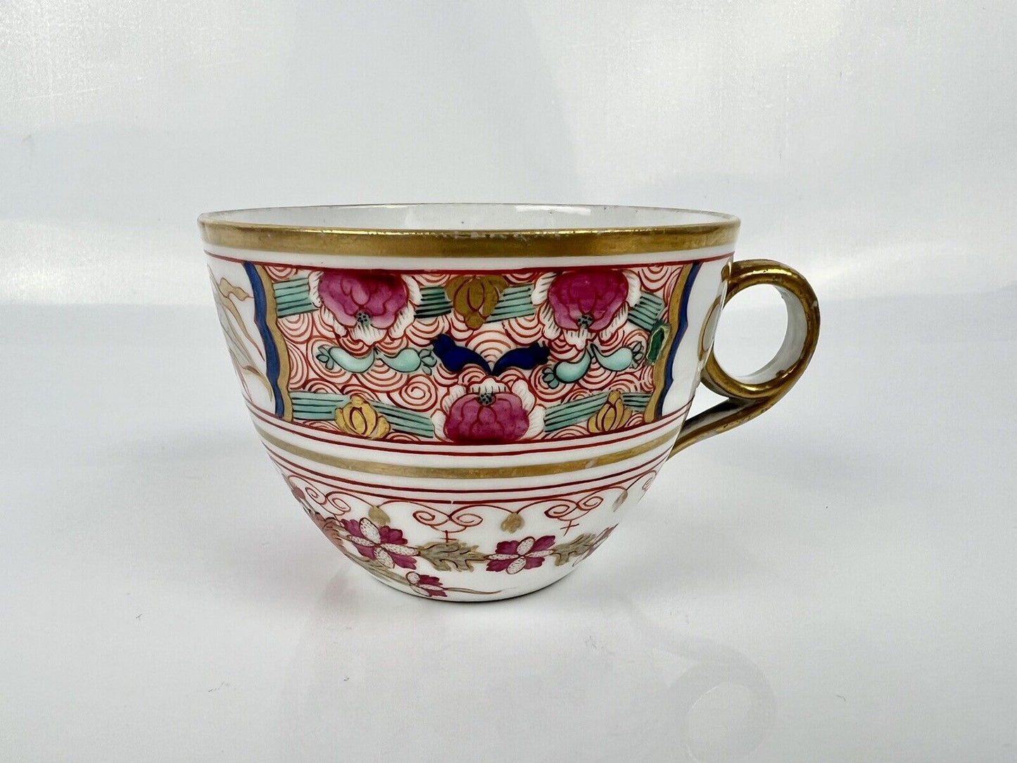 A Rare Herculaneum Liverpool Tea Cup And Saucer In Pattern 327. c1815