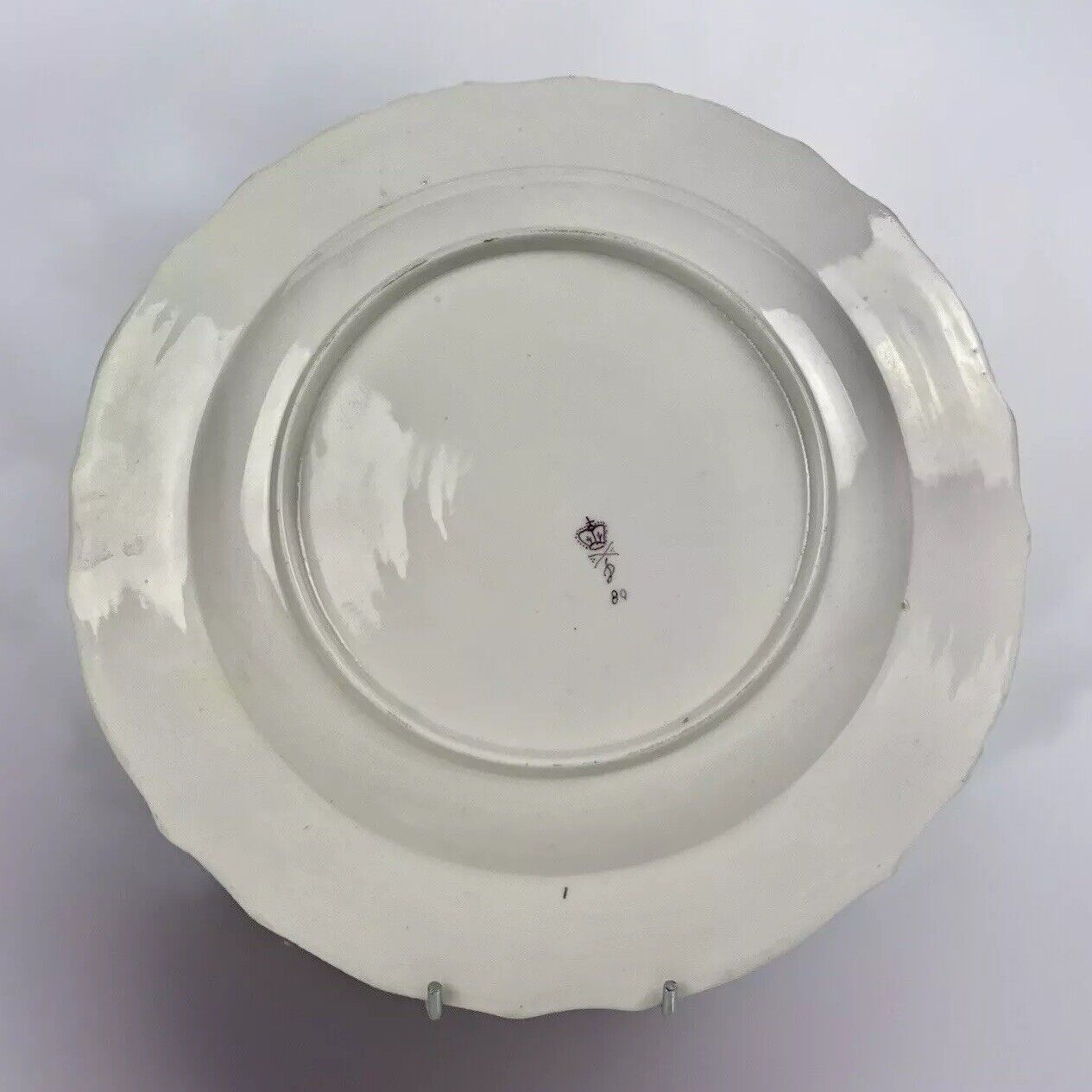 A late 18thc Derby plate painted by William Billingsley in pattern 80 c.1785-90