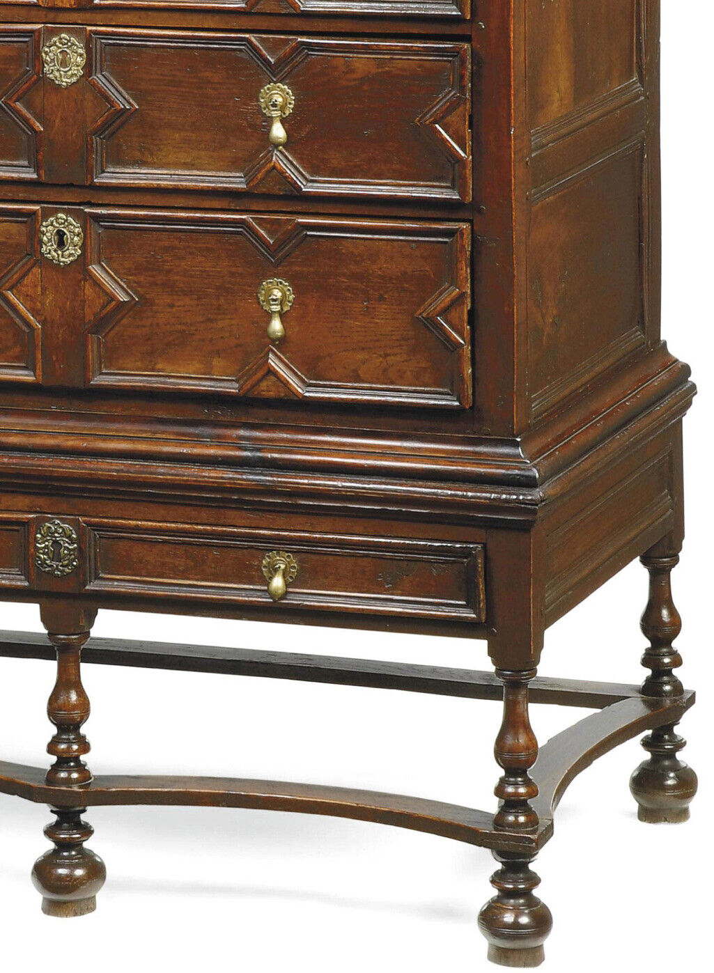Rare And Wonderful Antique Queen Anne (c.1705) Georgian Oak Chest on Stand