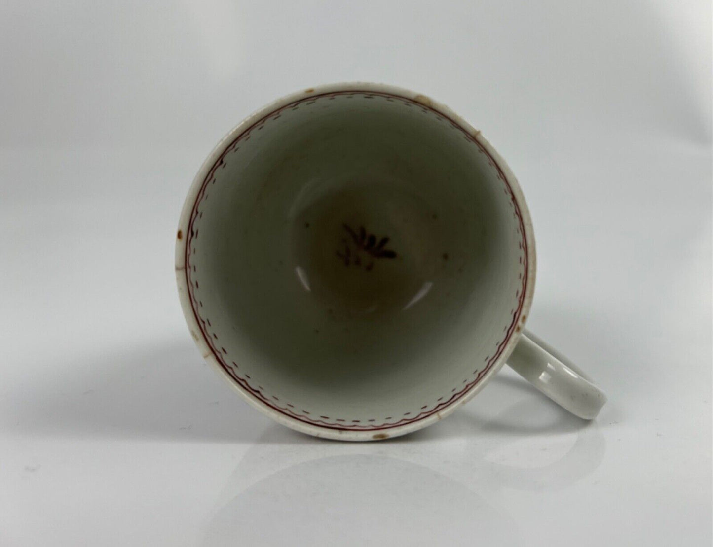 An uncommon Philip Christian Liverpool coffee cup with oriental scene. c1775.