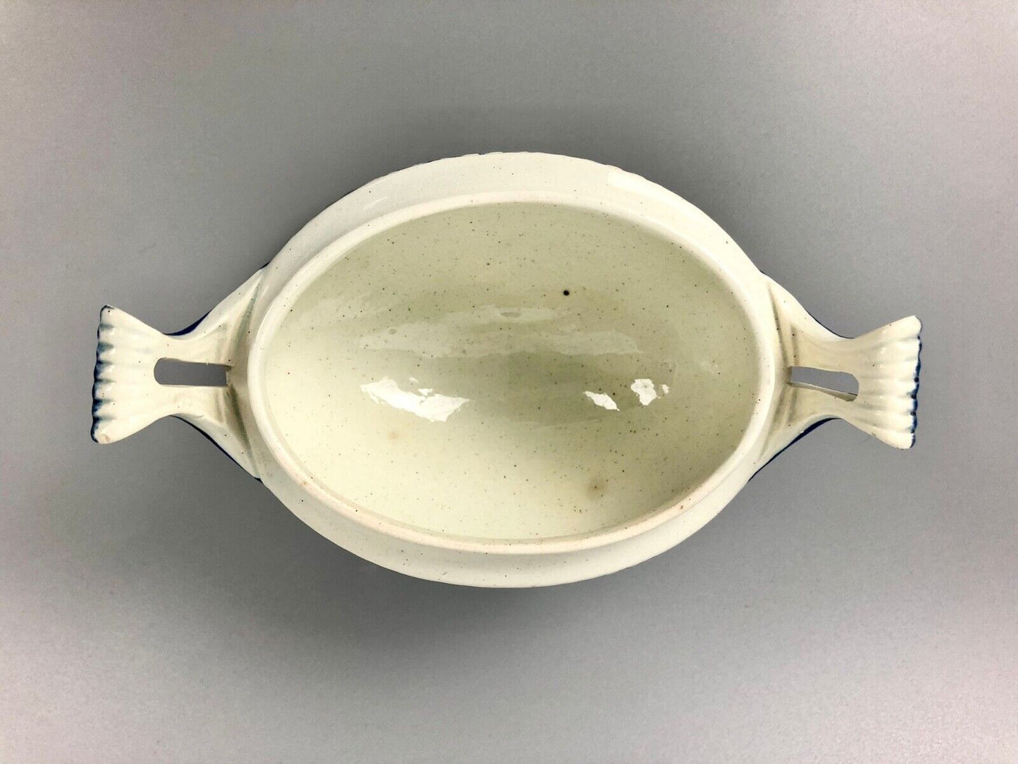 A scarce early 19thc Fell Newcastle pearlware sauce tureen c.1800-20