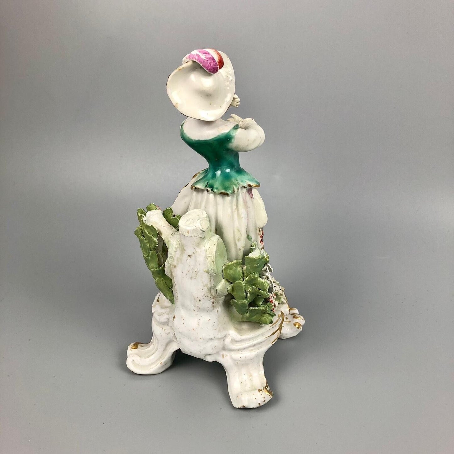 A Bow porcelain "New Dancer" female figure on a scroll base. c.1775