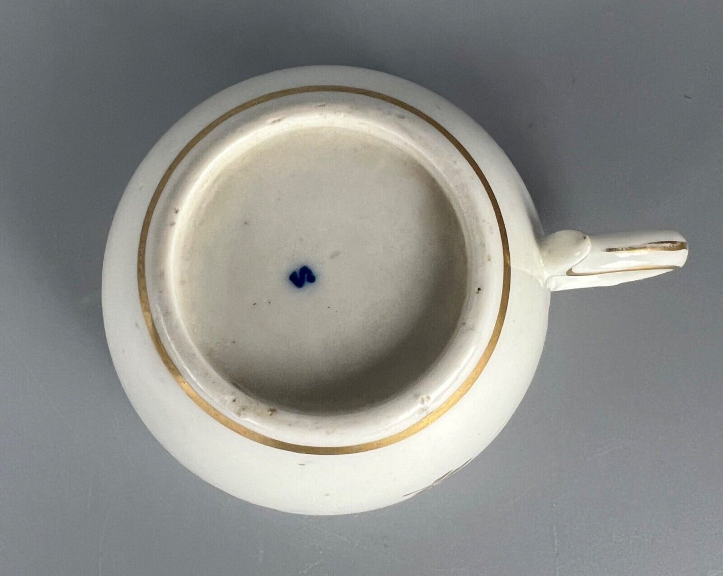A late 18thc Caughley teacup and saucer c1785-90.
