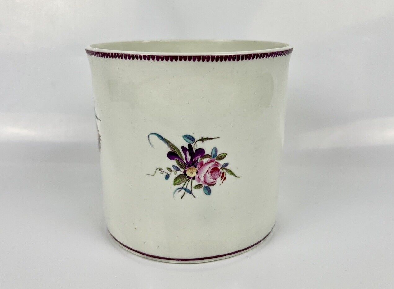 Derby patch-mark quart tankard of unrecorded shape. Ex-Chelsea painter? c.1768