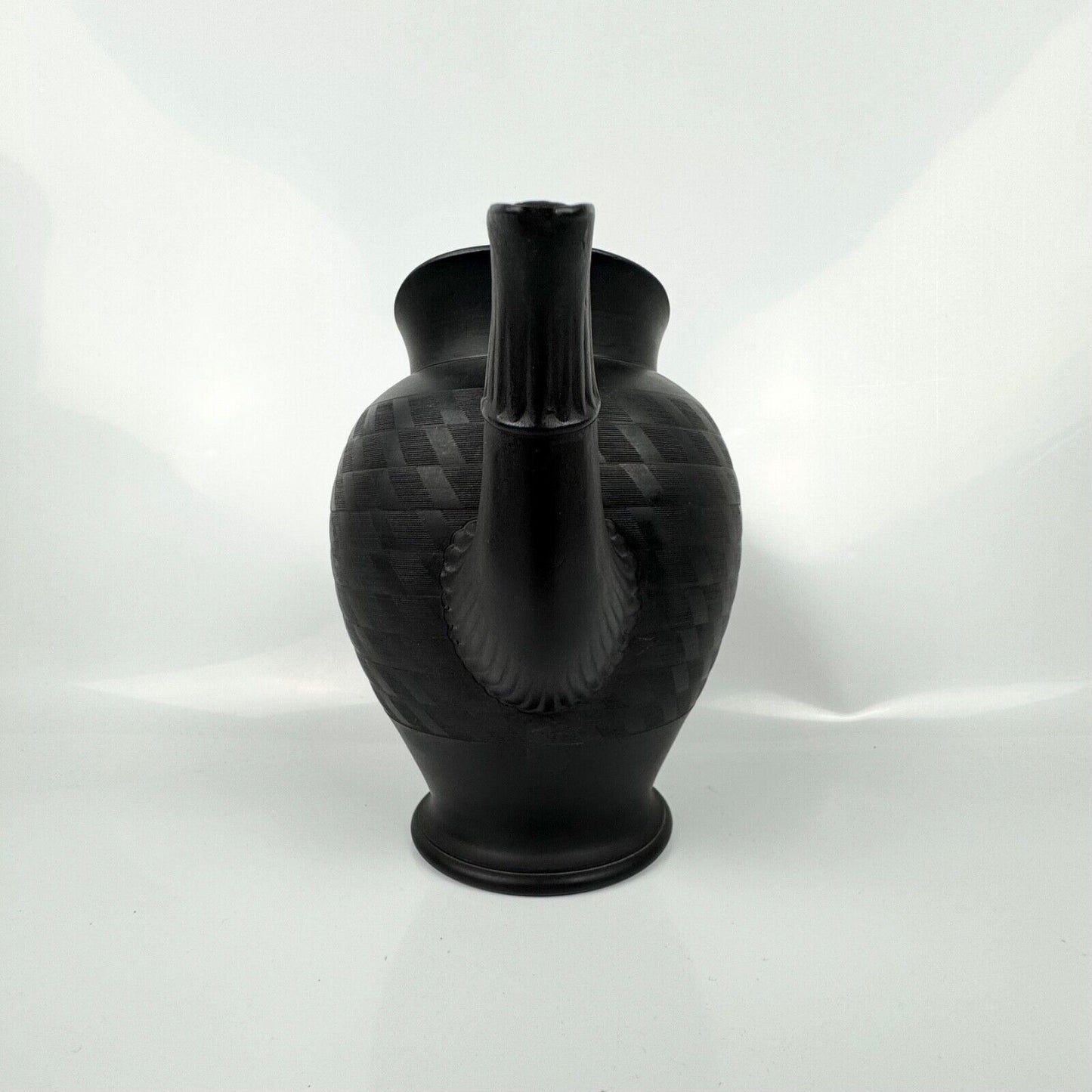 A fine black basalt coffee pot-likely Don Pottery c1810. John Griffin collection