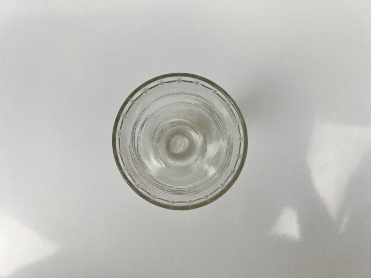 An Engraved Short Wine Glass c.1760