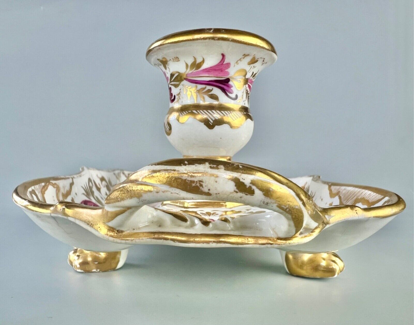 An early 19thc Derby deskstand in pattern 769 c.1820