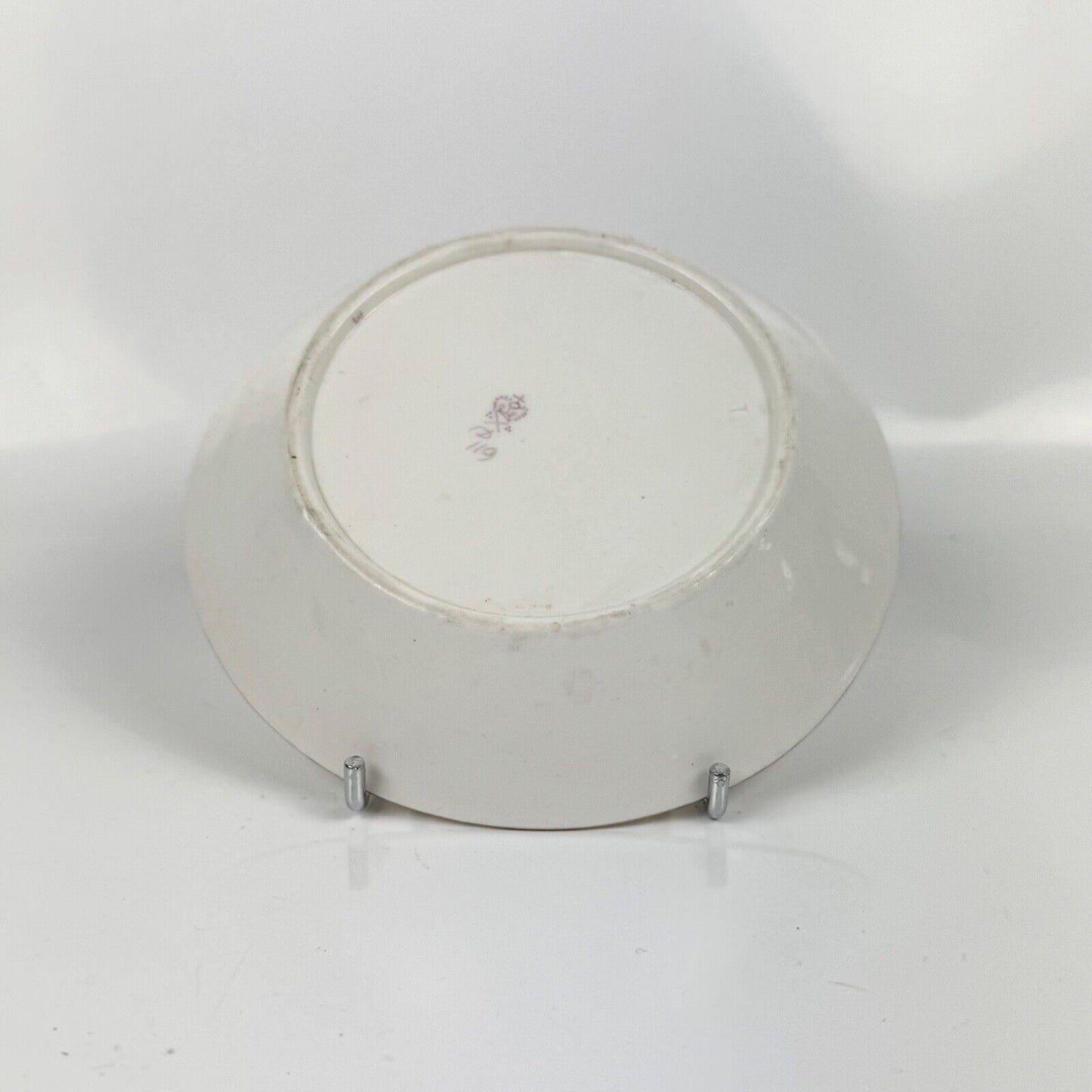 A Derby cabaret can and saucer, circa 1795. Pattern 119. Unusual handle.
