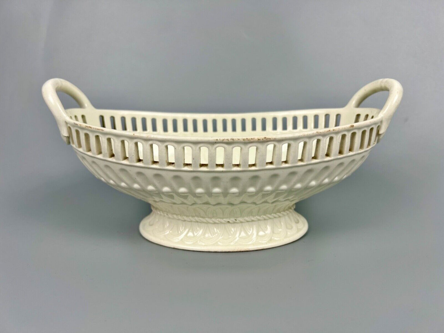 A Wedgwood creamware reticulated basket