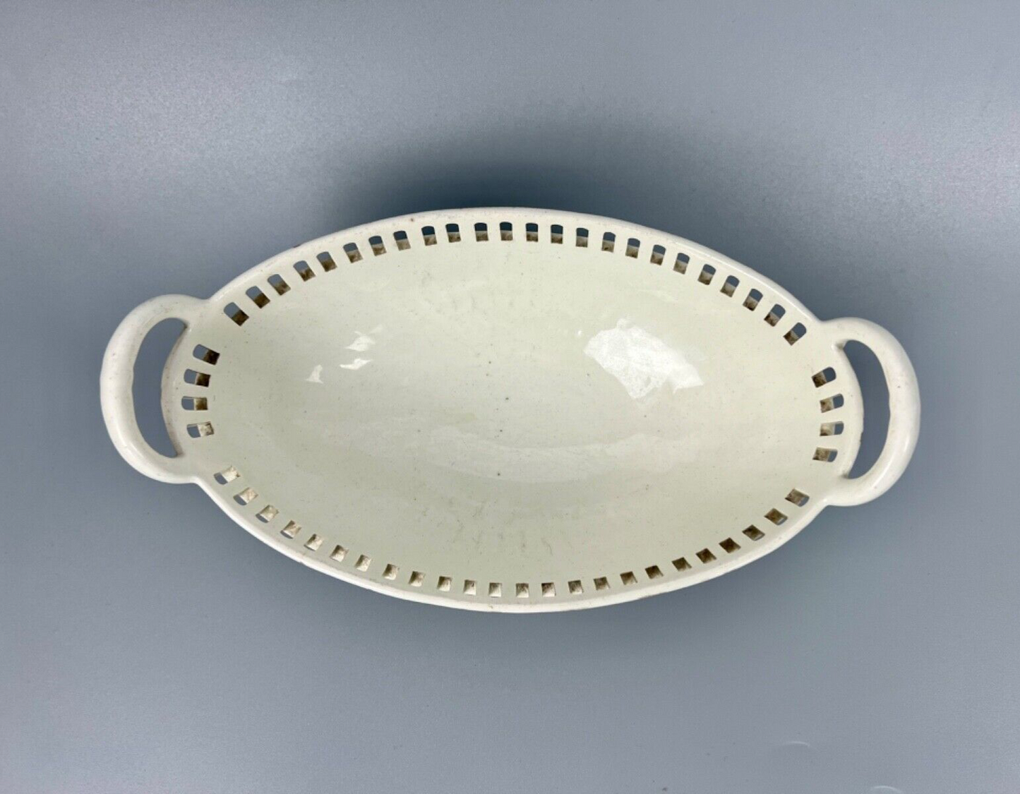 A Wedgwood creamware reticulated basket