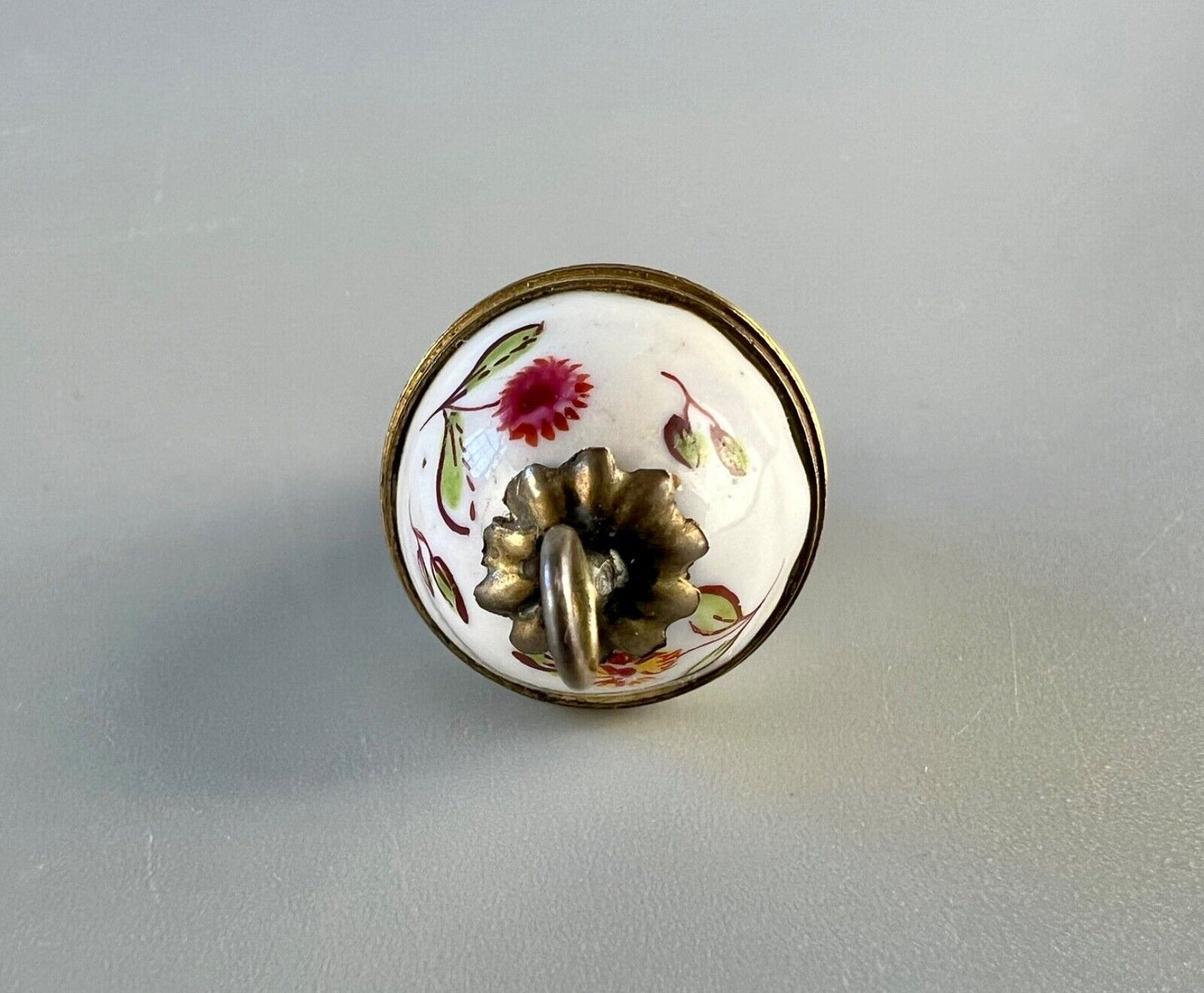 A rare and unusually small late 18thc egg-shaped Birmingham/Staffs enamel box