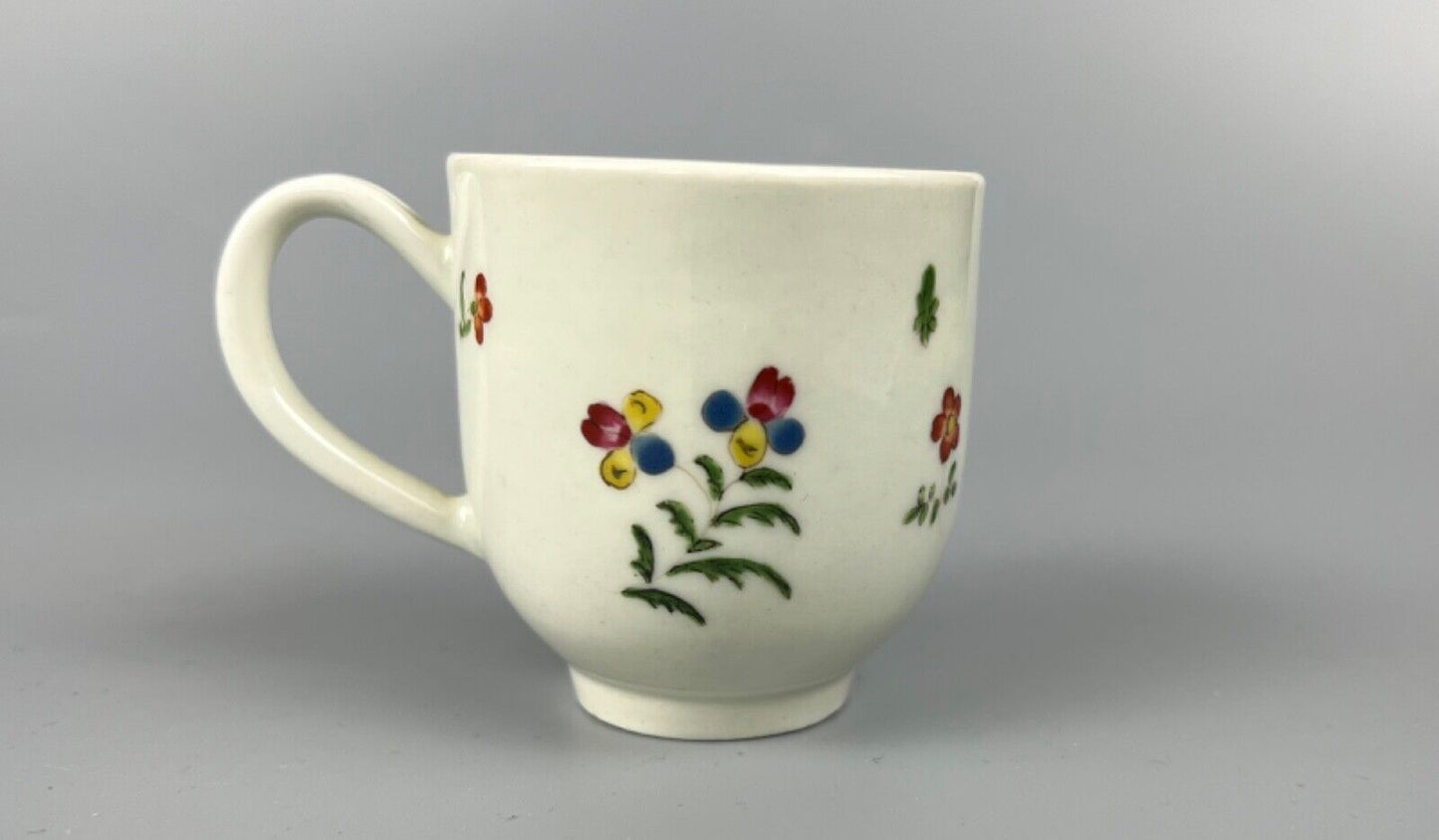 A late 18thc 1st Period Worcester coffee cup-outside decorated. Provenance.