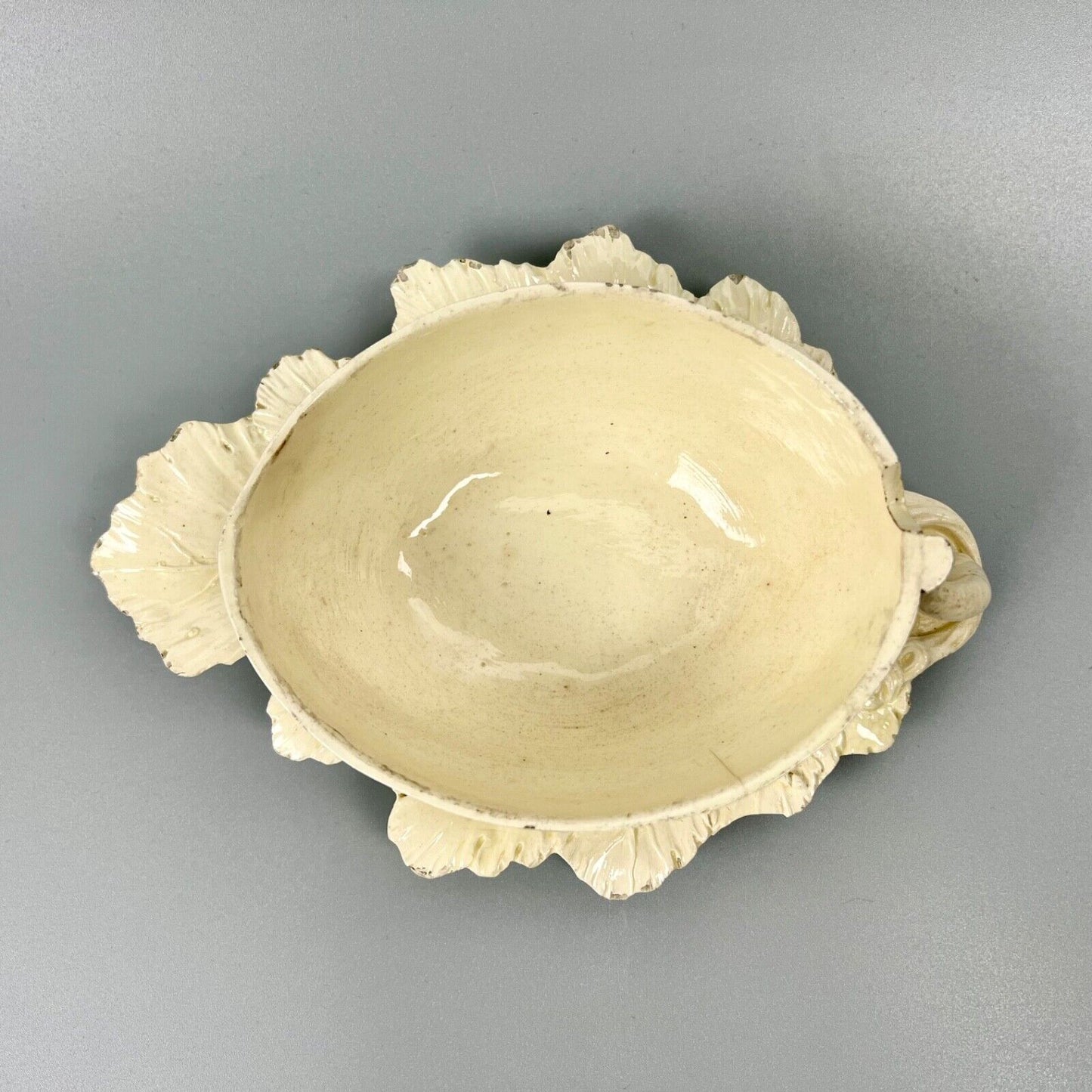 A rare Yorkshire or Staffordshire creamware Melon-shaped tureen c.1760-70