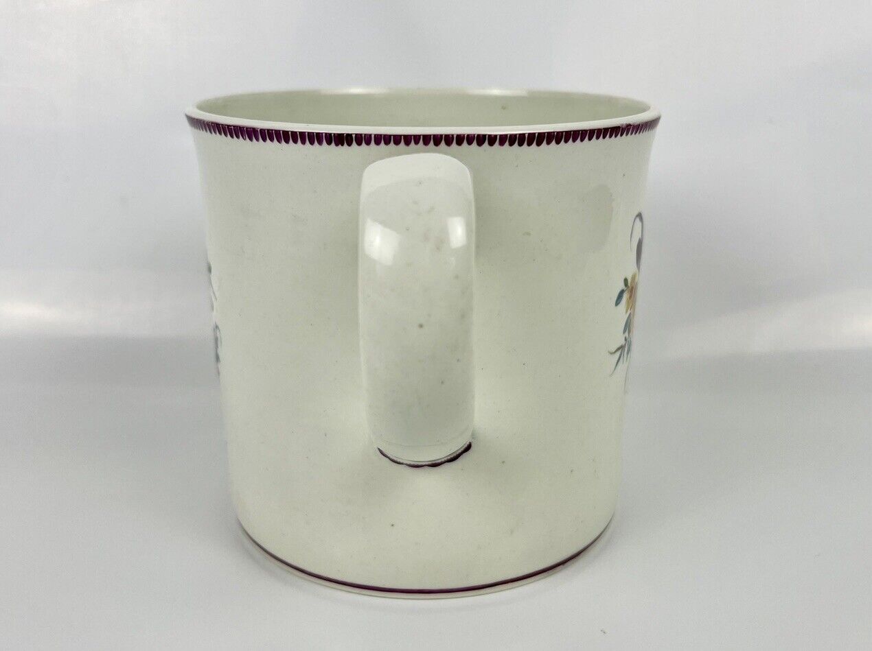 Derby patch-mark quart tankard of unrecorded shape. Ex-Chelsea painter? c.1768