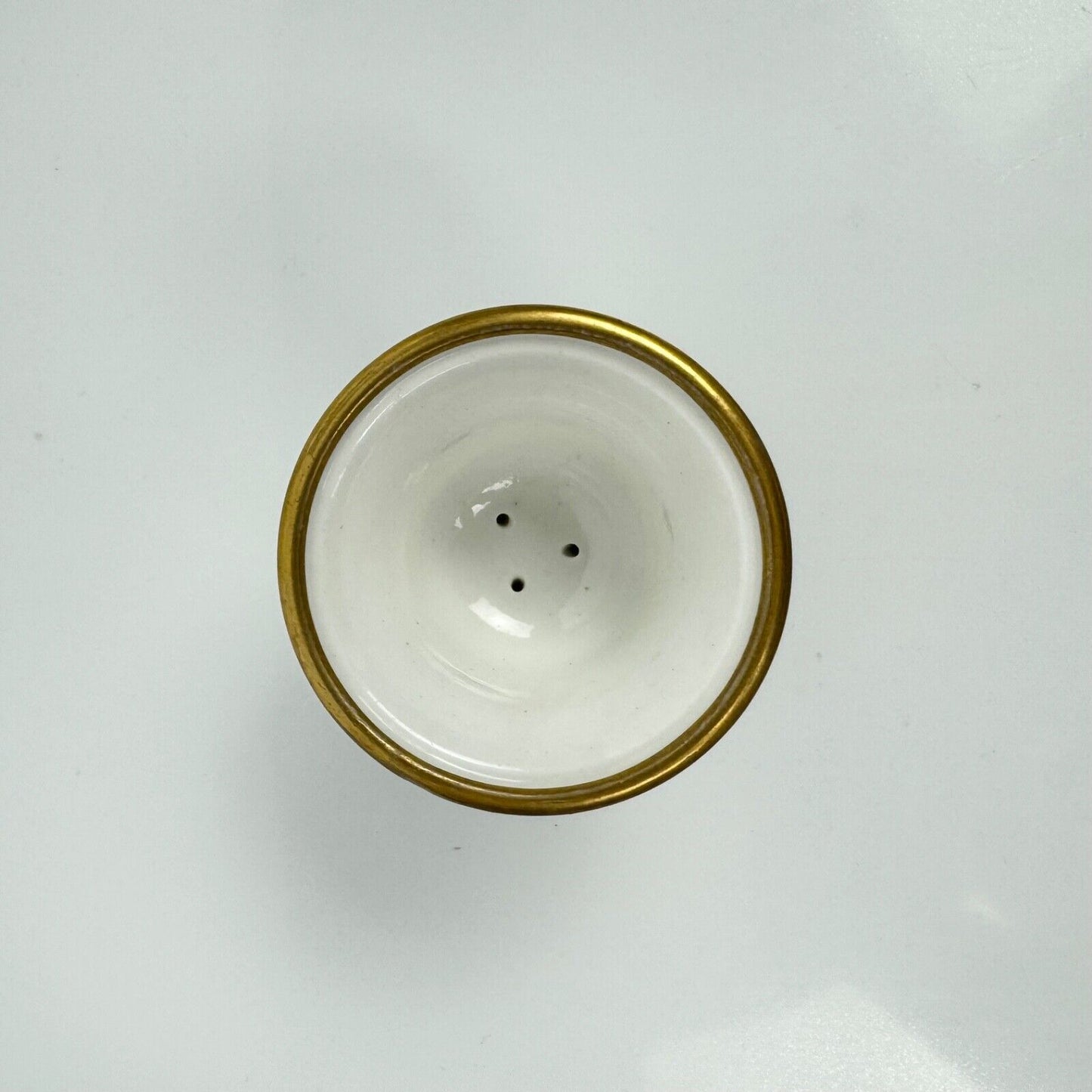 A very rare Flight, Barr and Barr miniature potpourri vase with landscape scene