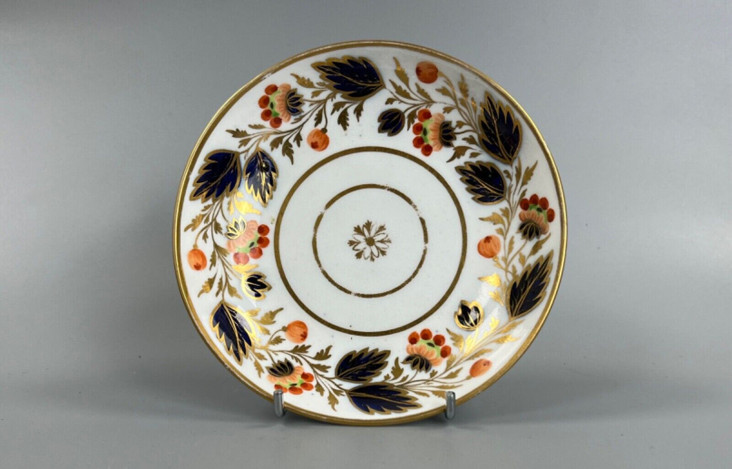 An early 19thc New Hall teacup and saucer in pattern number 1263