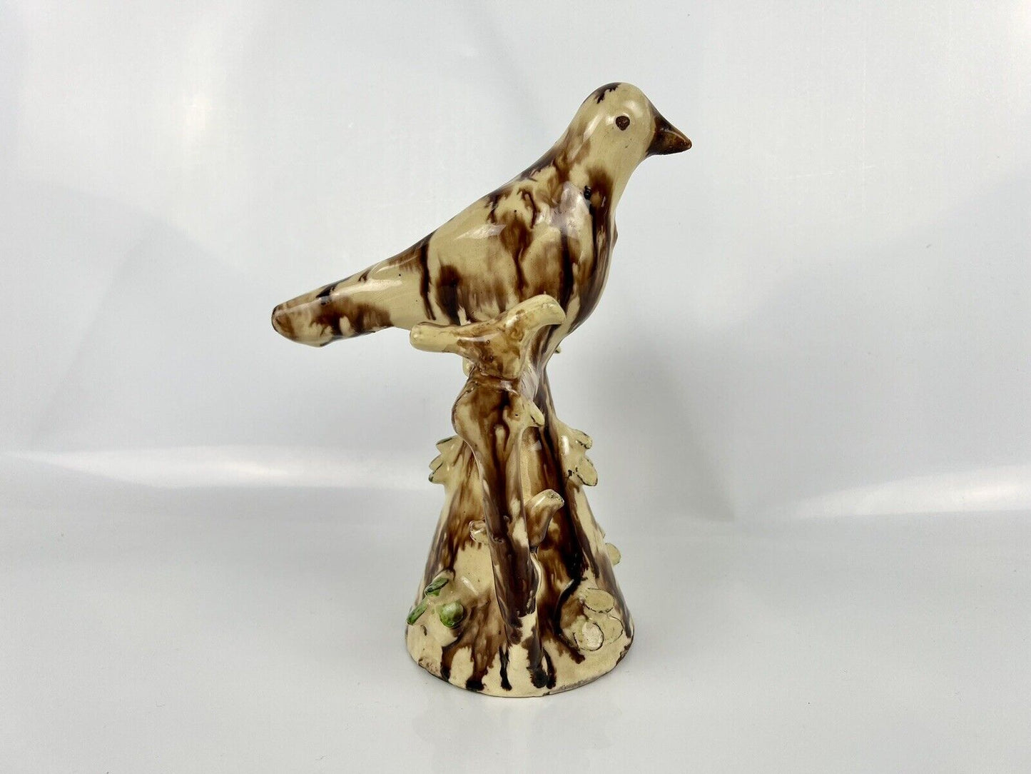 A rare large Halifax slipware bird whistle c.1800-20