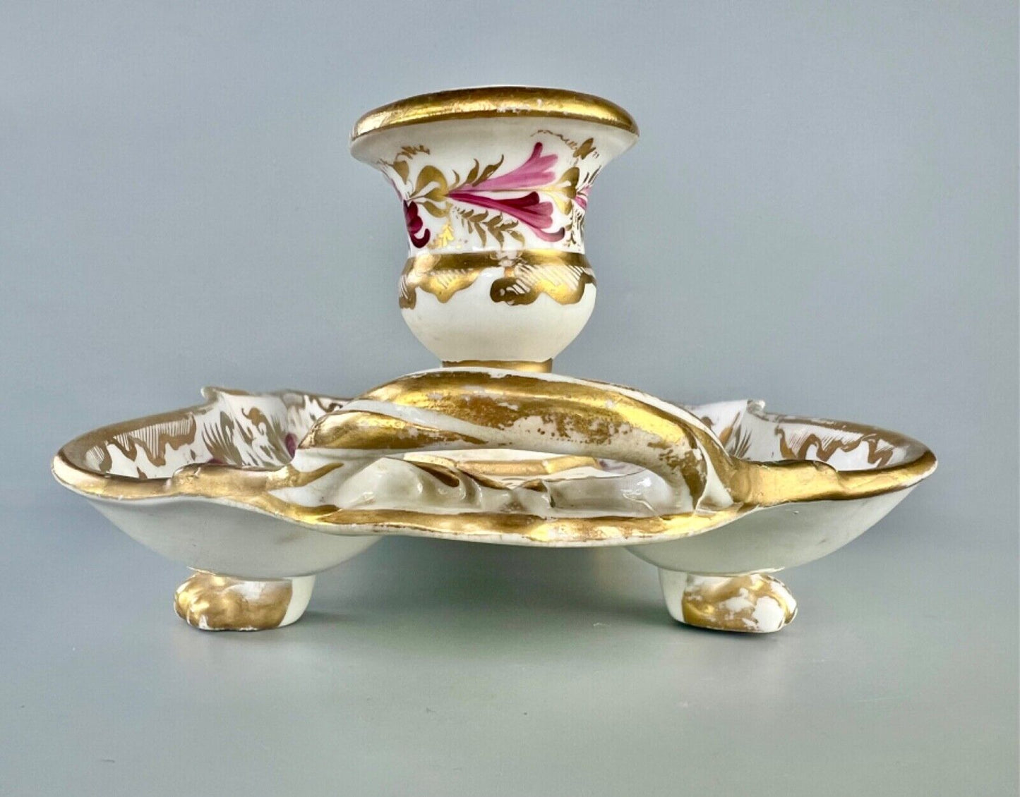 An early 19thc Derby deskstand in pattern 769 c.1820