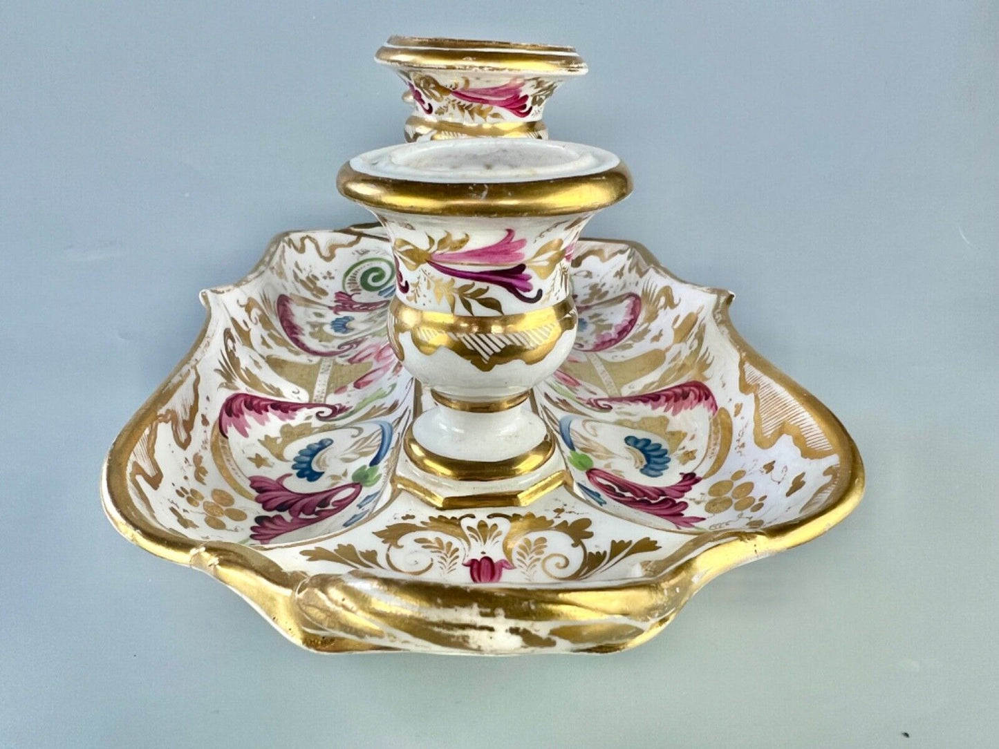 An early 19thc Derby deskstand in pattern 769 c.1820