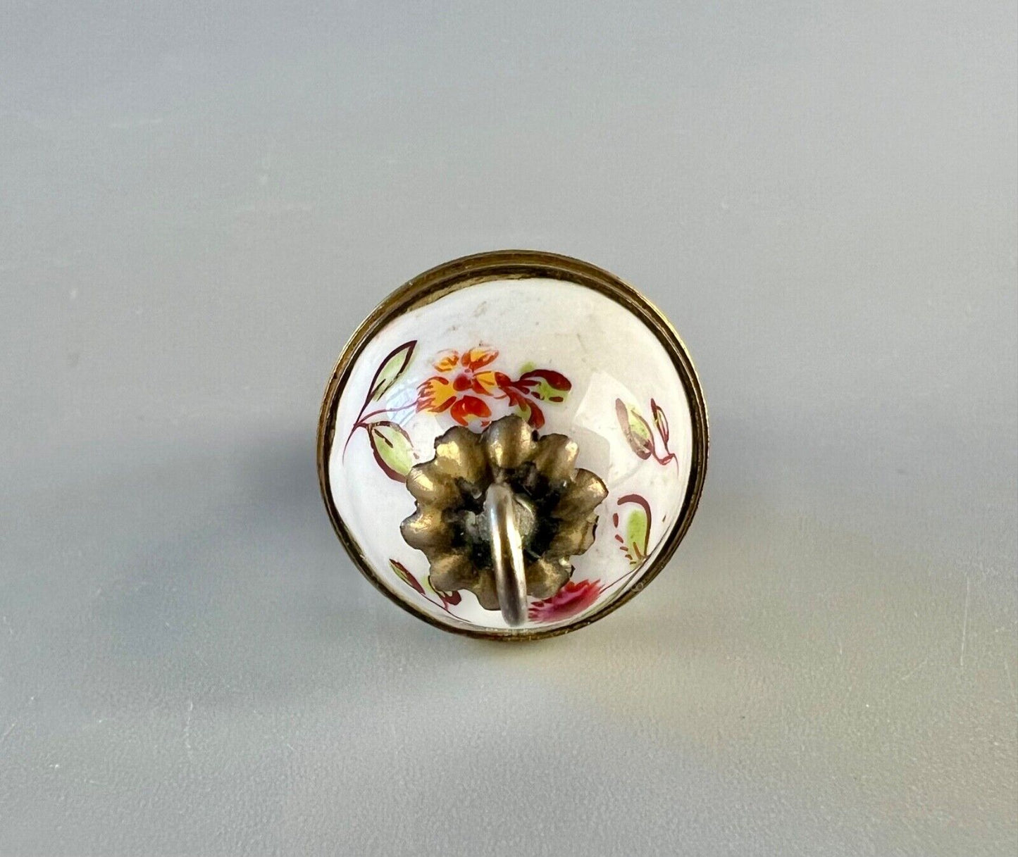 A rare and unusually small late 18thc egg-shaped Birmingham/Staffs enamel box
