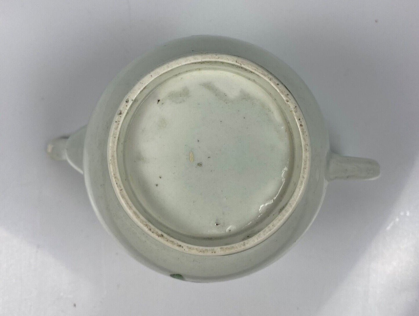 A First Period Worcester Teapot Painted With Floral Sprays And Insects c1770
