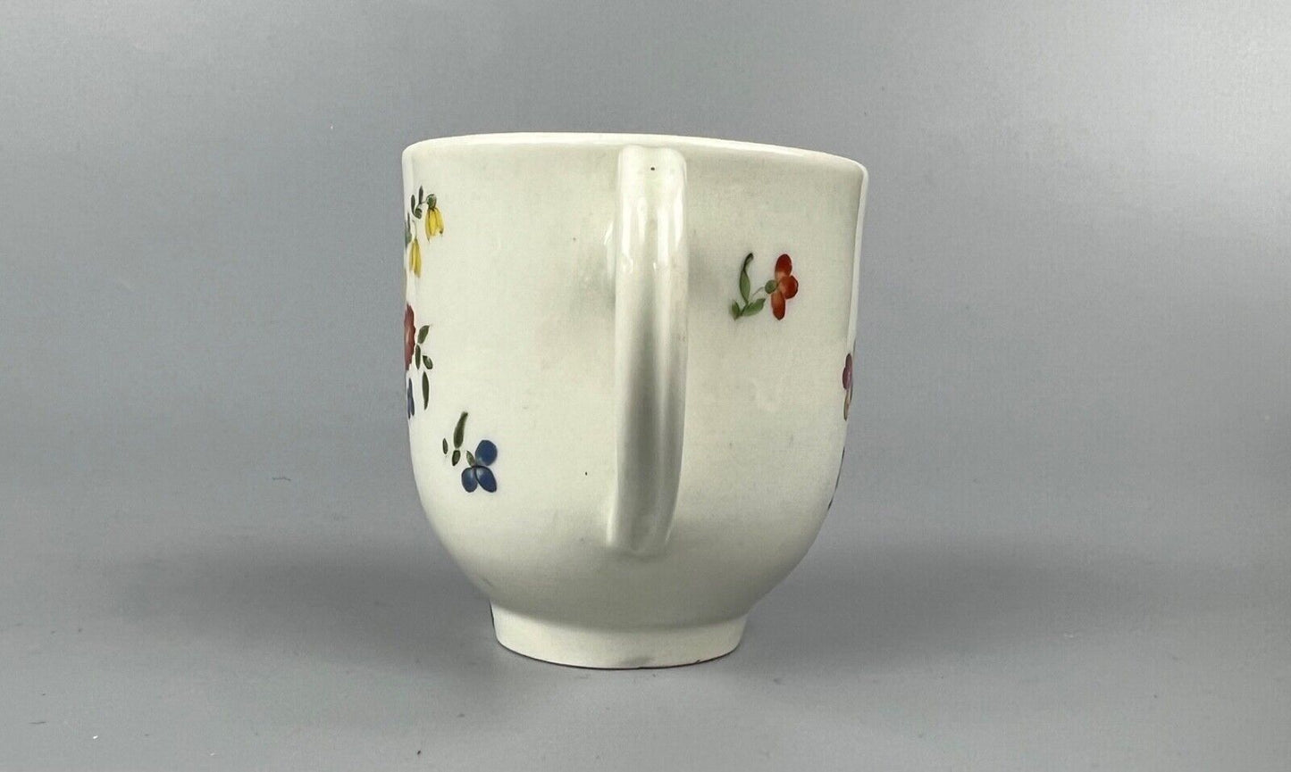 A late 18thc 1st Period Worcester coffee cup-outside decorated. Provenance.