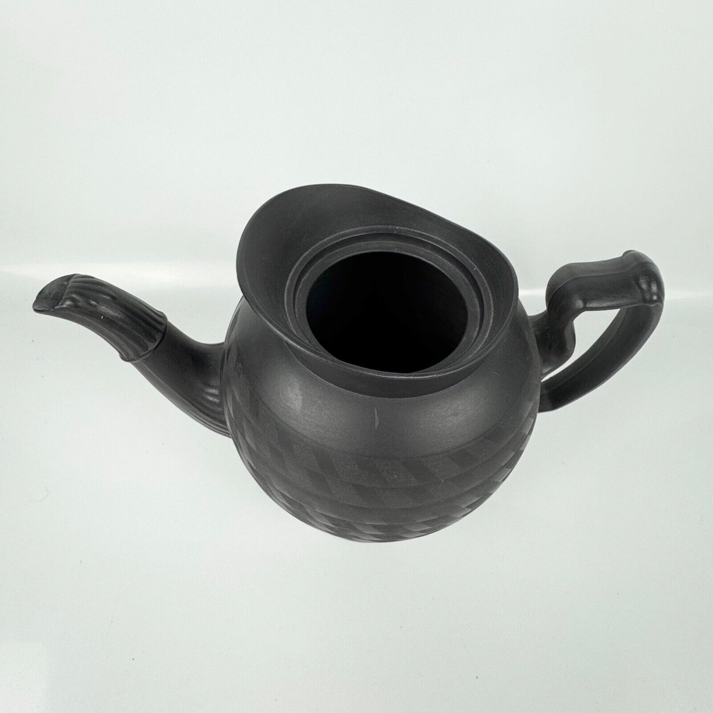 A fine black basalt coffee pot-likely Don Pottery c1810. John Griffin collection