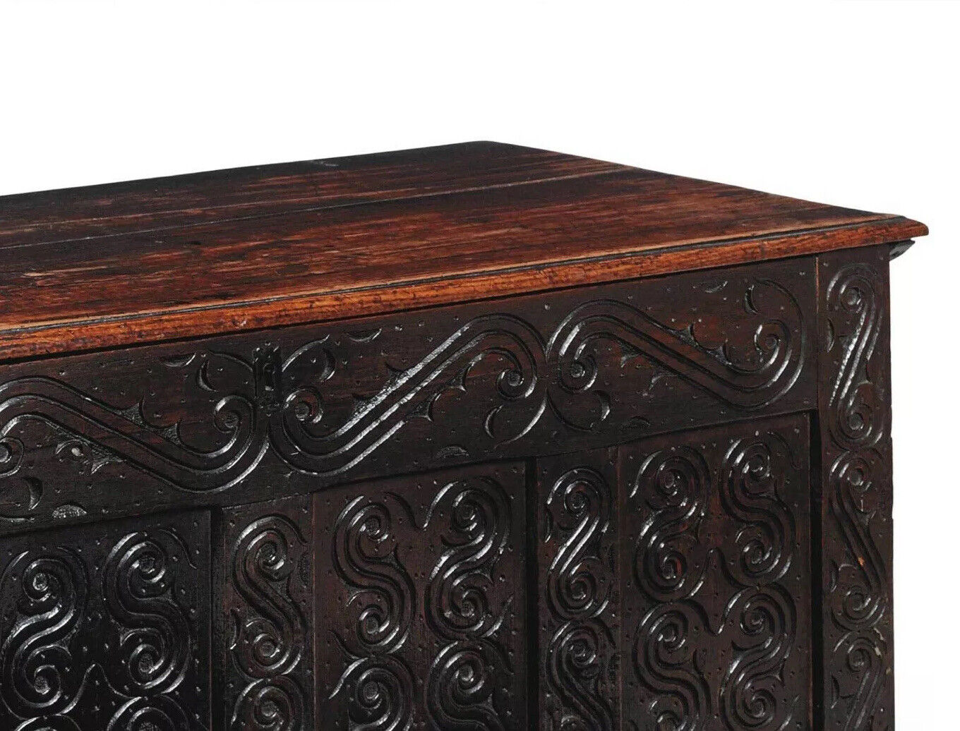 Huge 17th.C Superlative Quality Oak Chest Antique West Country Charles II