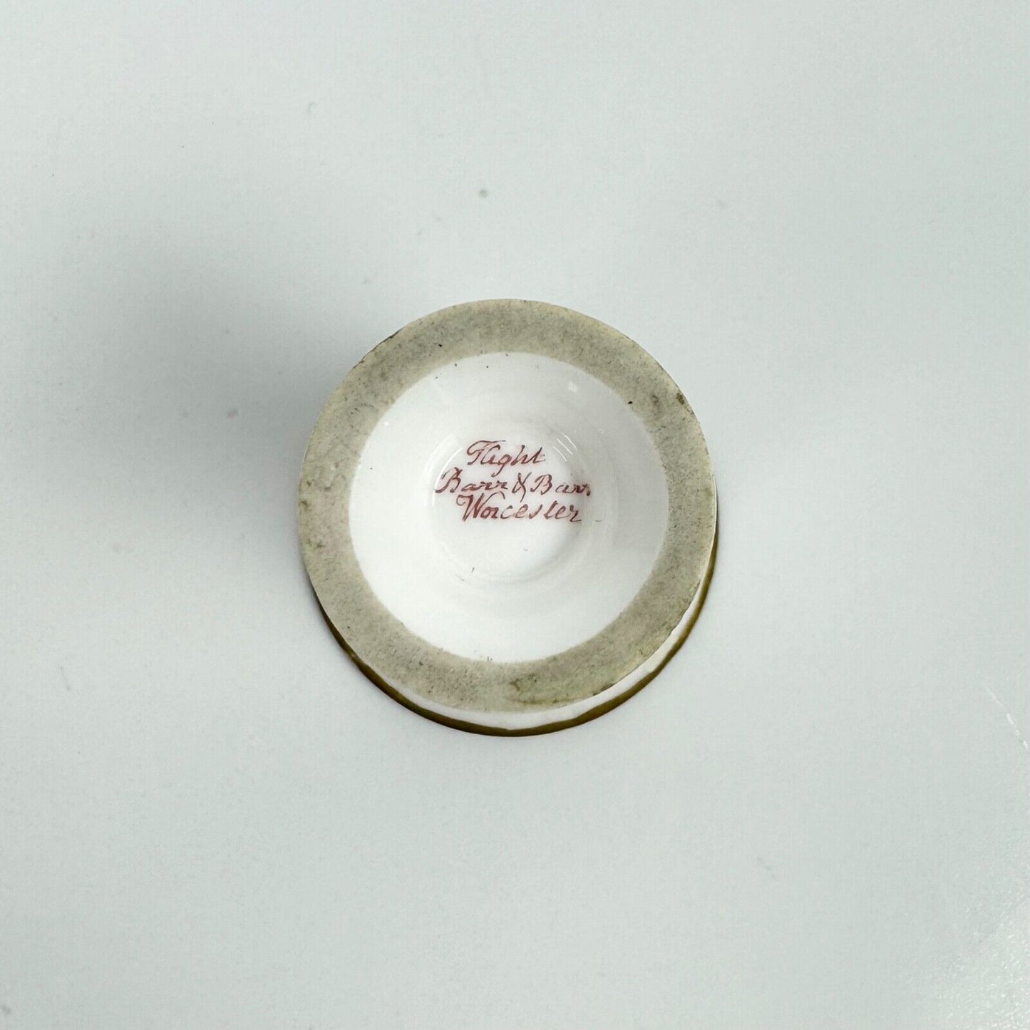 A Flight, Barr and Barr, Worcester, miniature feather-painted vase c1815