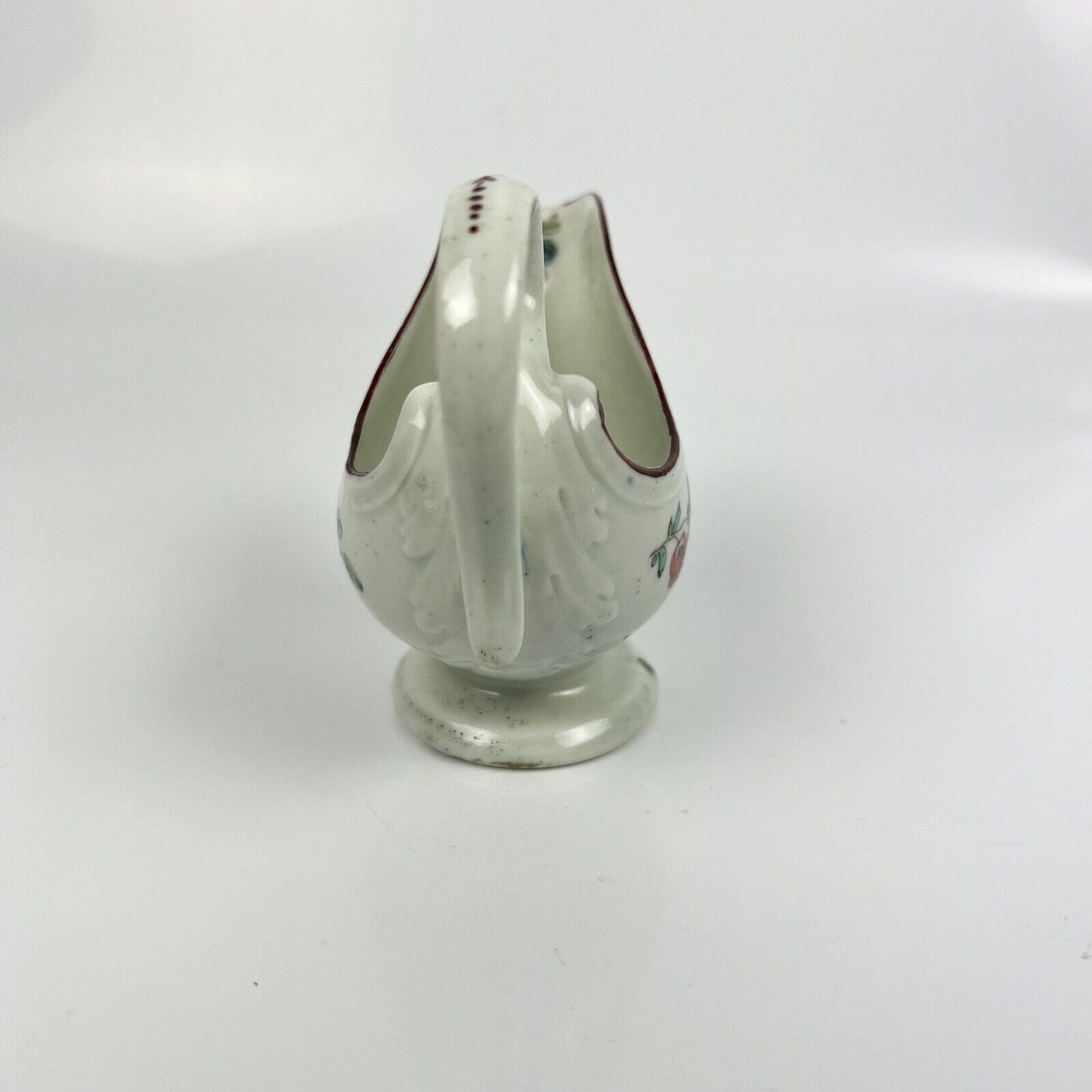 An unusual Derbyshire (Derby or Wirksworth) unrecorded creamer/sauceboat c1770