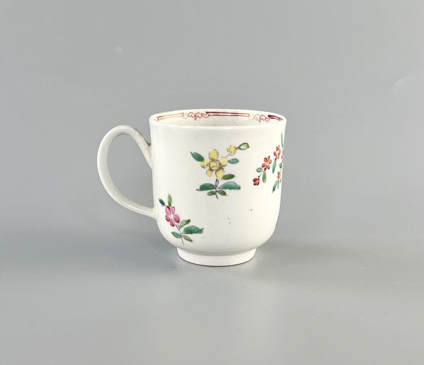Philip Christian Liverpool porcelain coffee cup c1770. Geoffrey Sell collection.