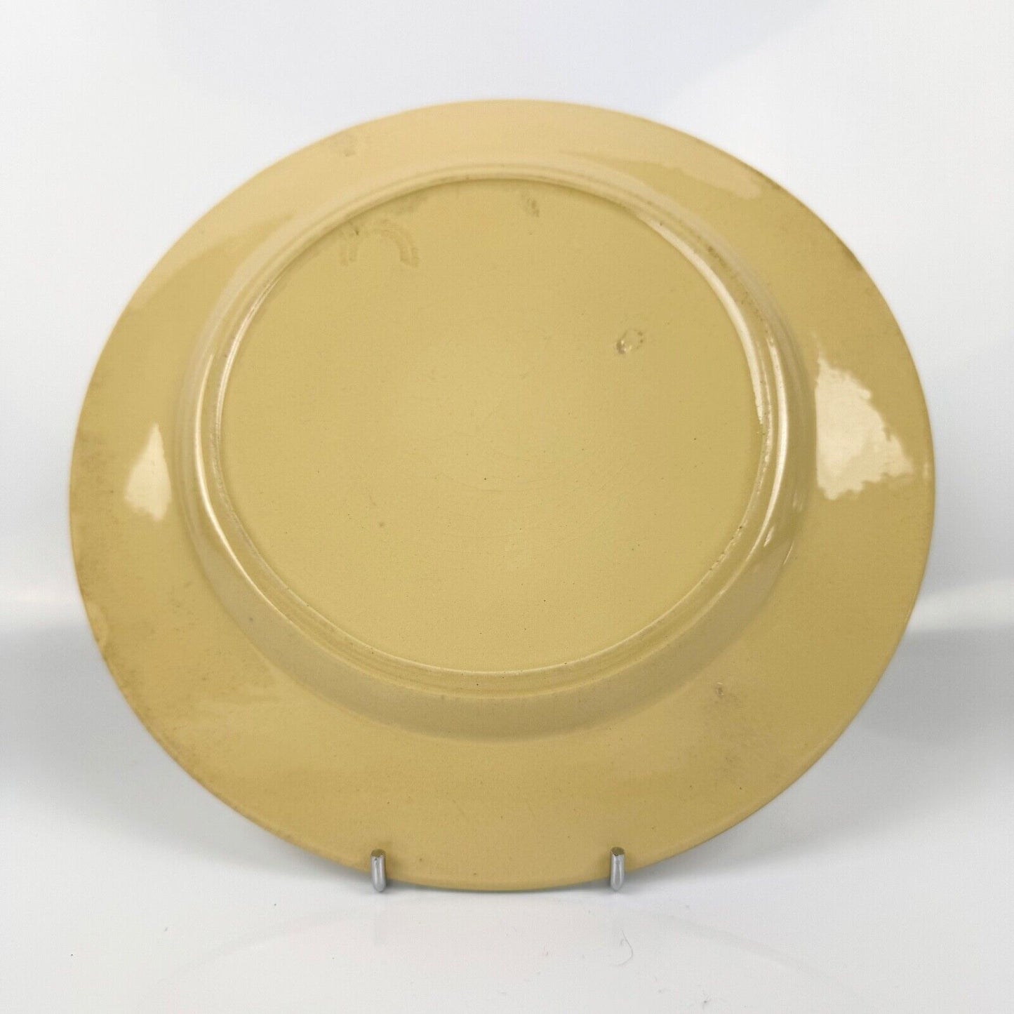 Leeds Pottery drabware plate painted with convolvulus. Griffin Collection. c1810