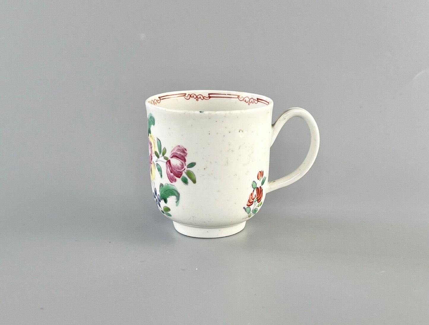 Philip Christian Liverpool porcelain coffee cup c1770. Geoffrey Sell collection.