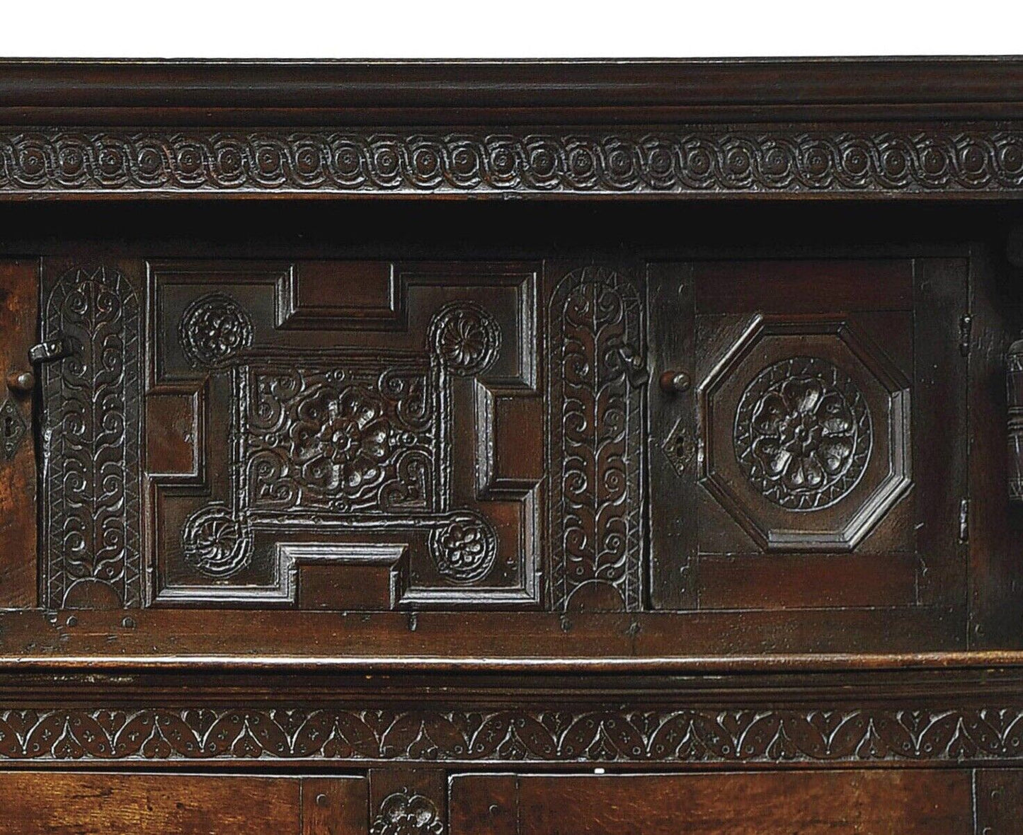 Superlative Antique 17thC Vernacular Oak Court Cupboard Dresser Sideboard