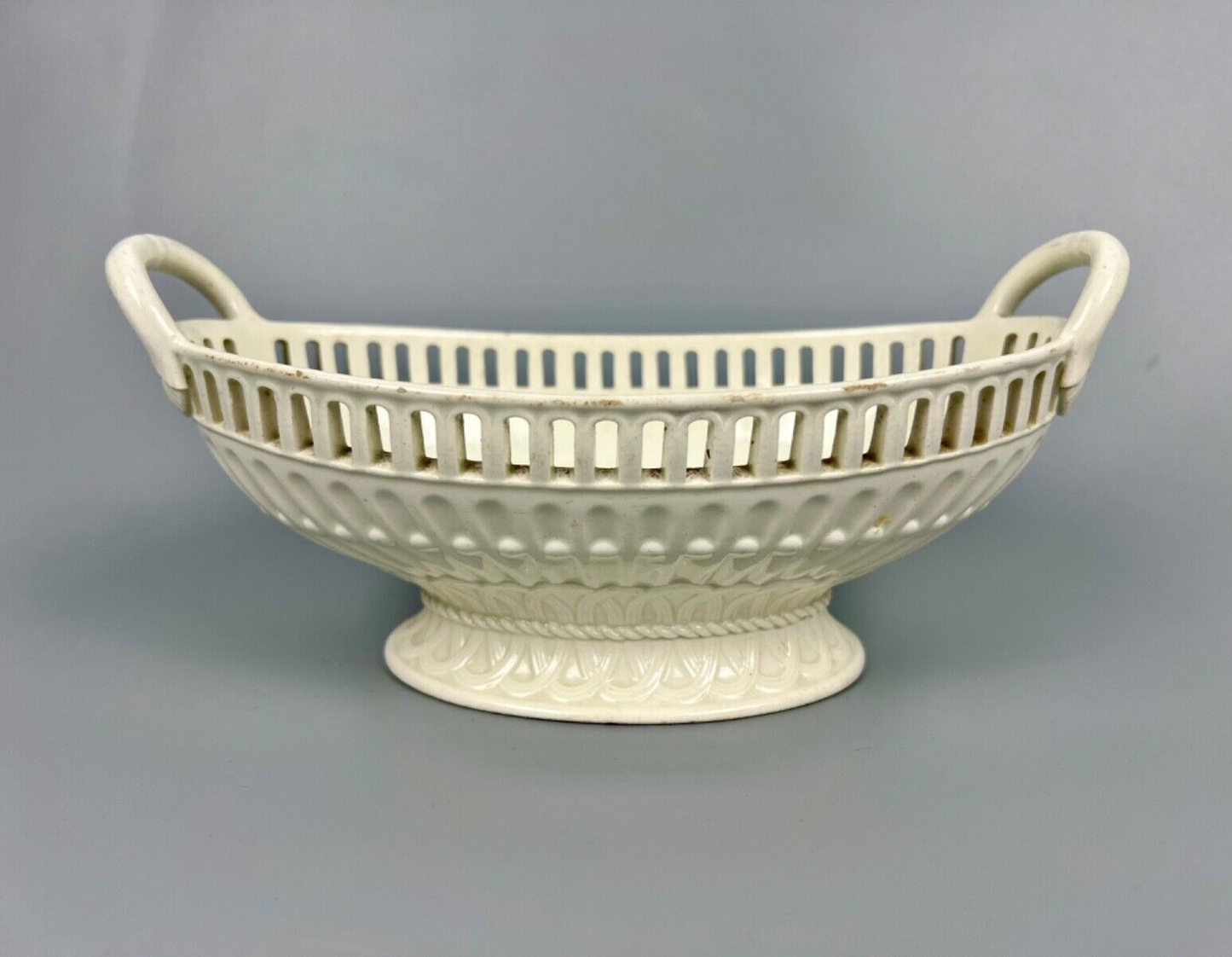 A Wedgwood creamware reticulated basket