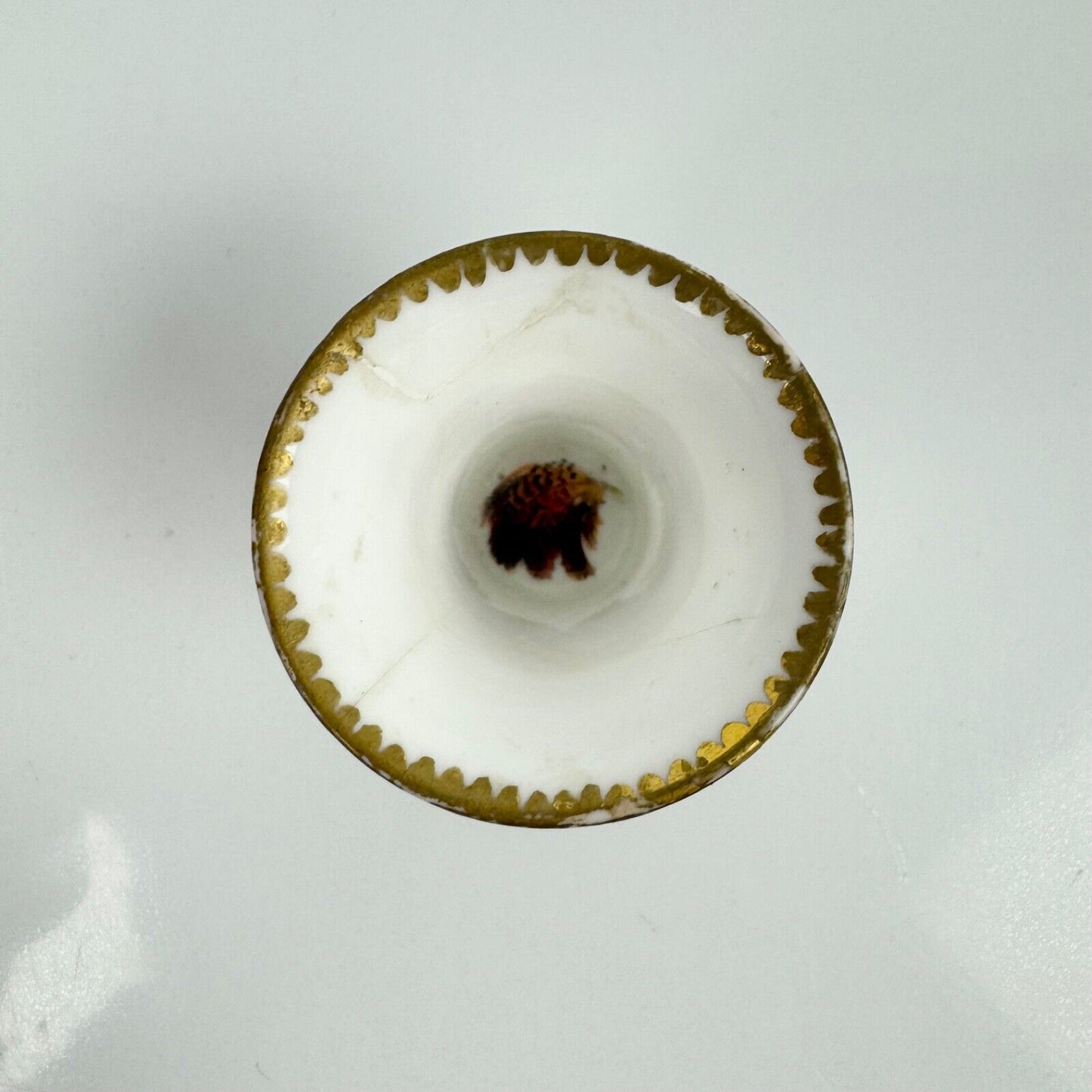 A Flight, Barr and Barr, Worcester, miniature feather-painted vase c1815