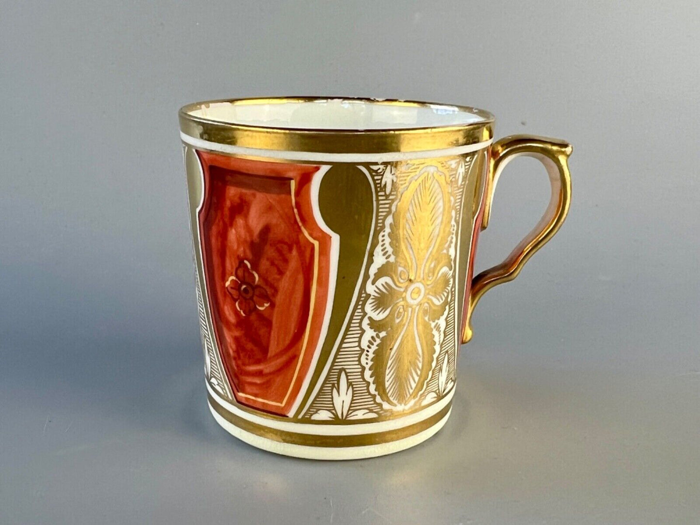 An early 19thc Herculaneum Liverpool coffee can in pattern 463 c.1810