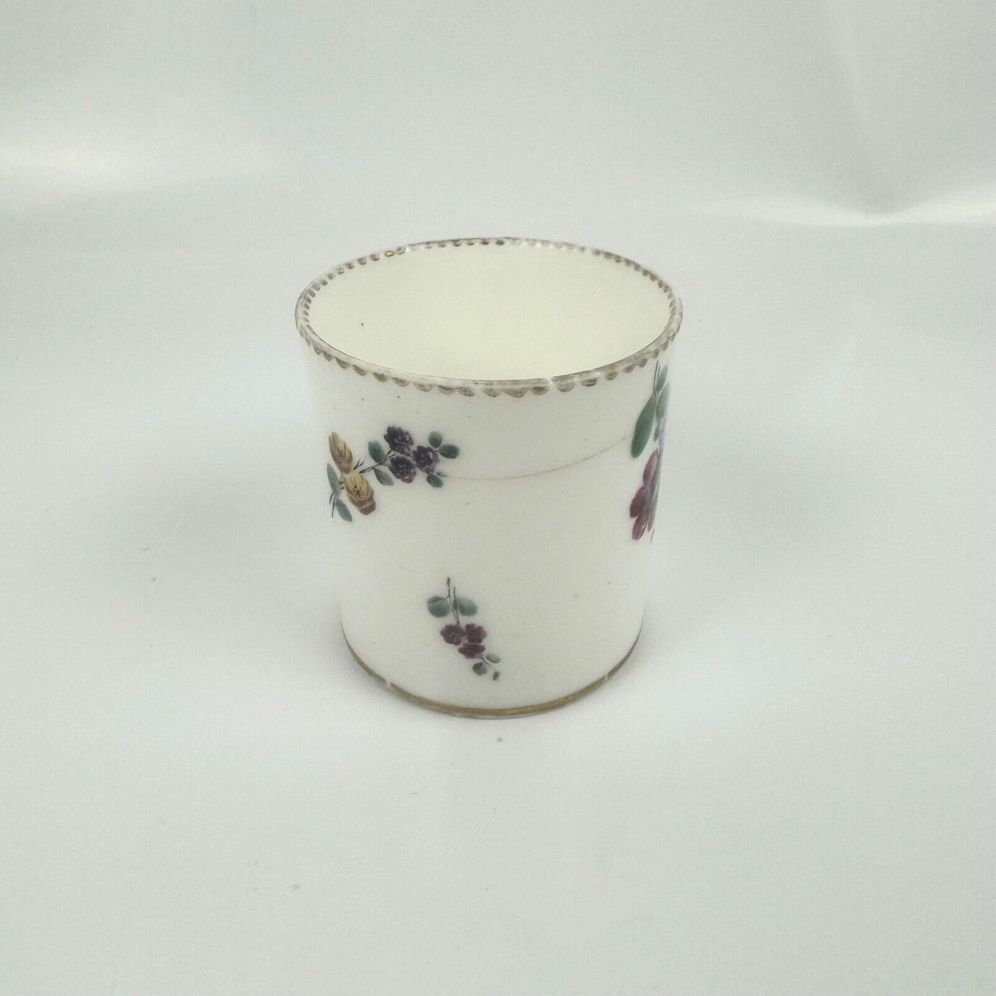 A Sèvres coffee can (gobelet litron) of the 3rd size. Floral decoration. c.1766.