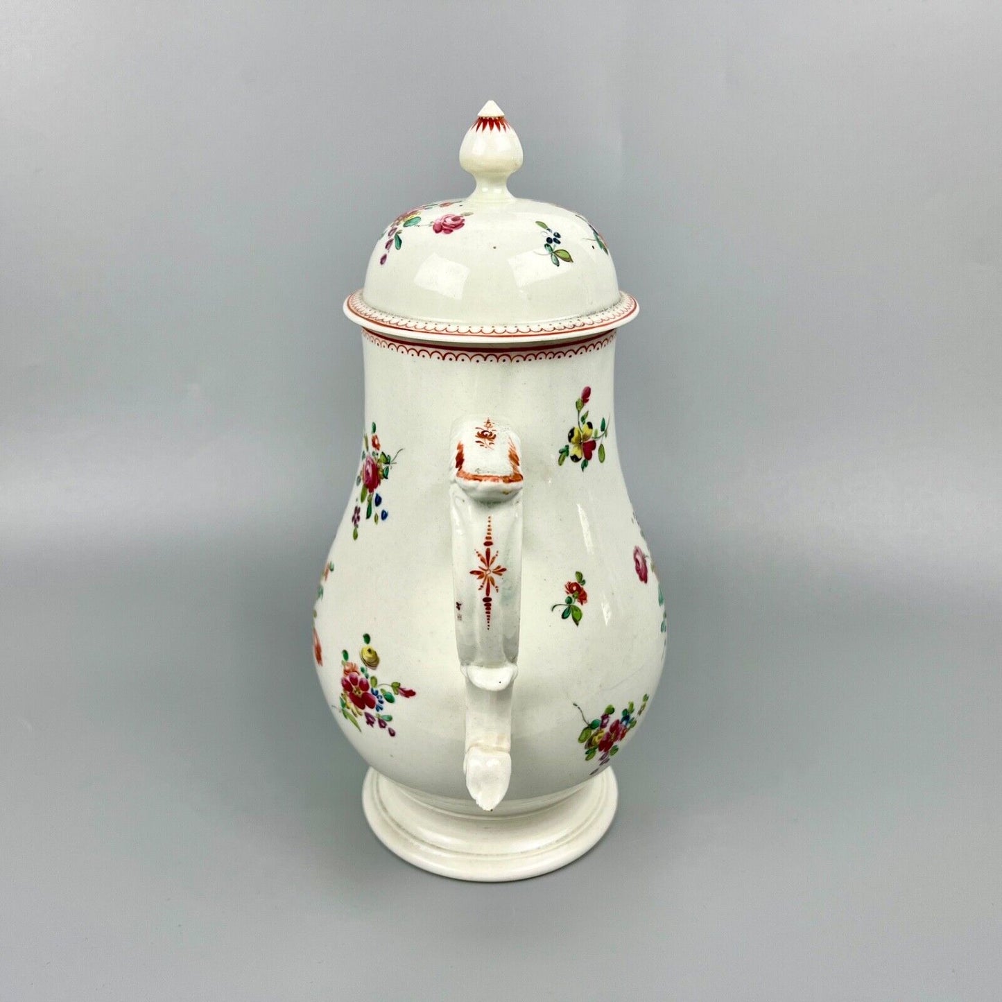 A fine John Pennington Liverpool coffee pot with comma terminal c1775-85